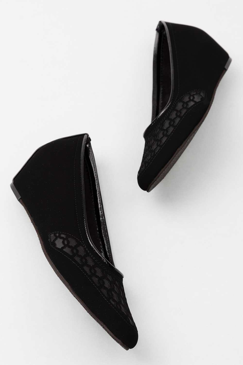 Gondol Transparan Ayrıntılı Ev Ayakkabı Siyah 35 dmr.195