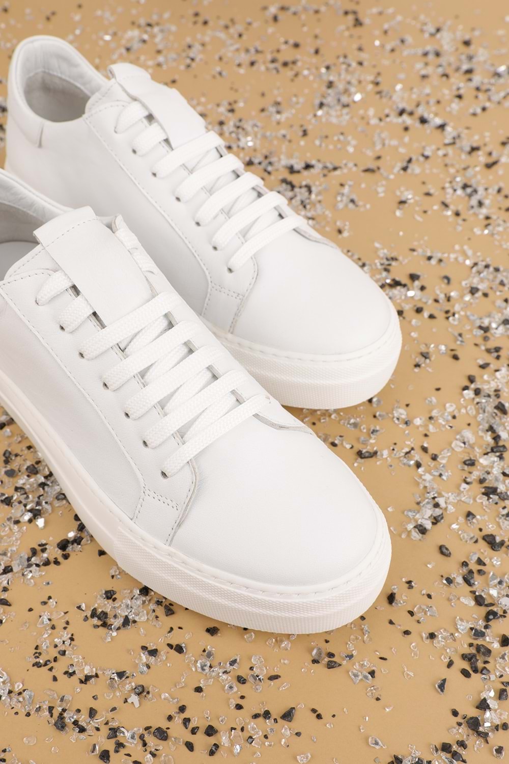 Gondol Hakiki Deri Anatomik Taban Spor Ayakkabı als.352 - Beyaz - 35