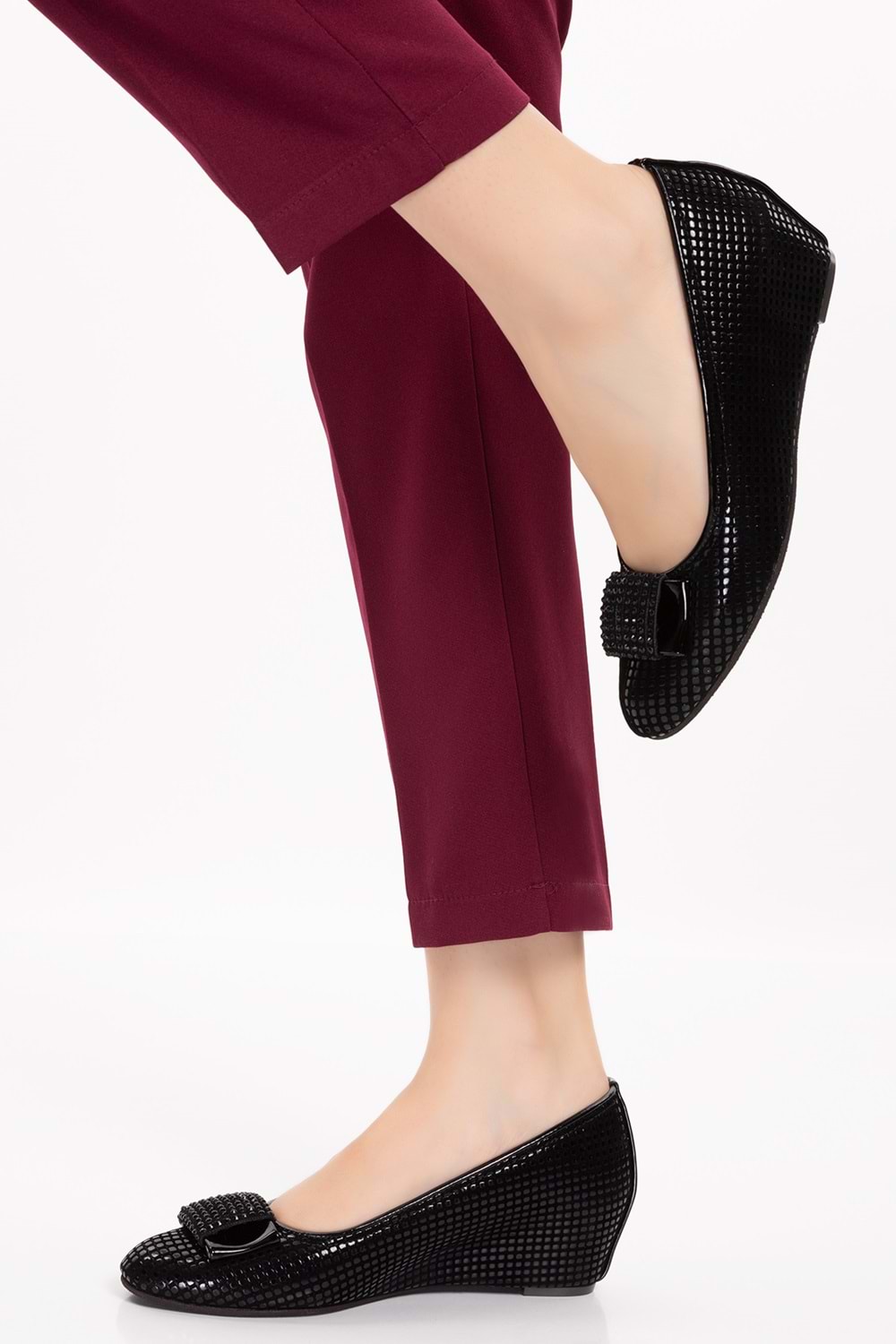 Gondol Ev Ayakkabısı Siyah Yılan 35 dmr.153