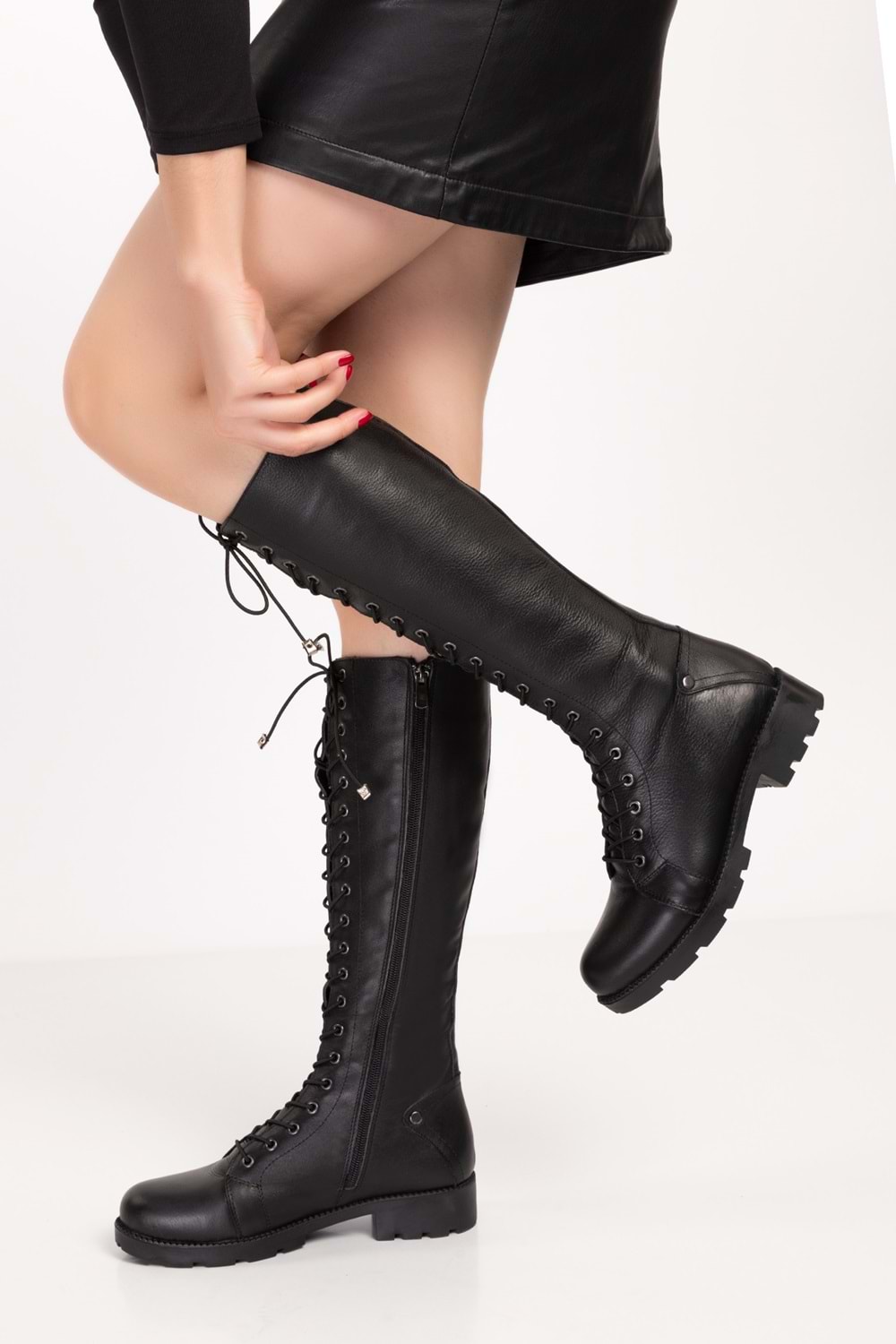 Gondol Hakiki Deri Binici Çizme Siyah 36 dgn.574-2