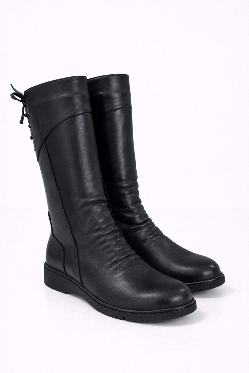 Gondol Hakiki Deri Sıcak Astar Yumuşak Dokulu Çizme - Siyah - 36 - esfa.1600