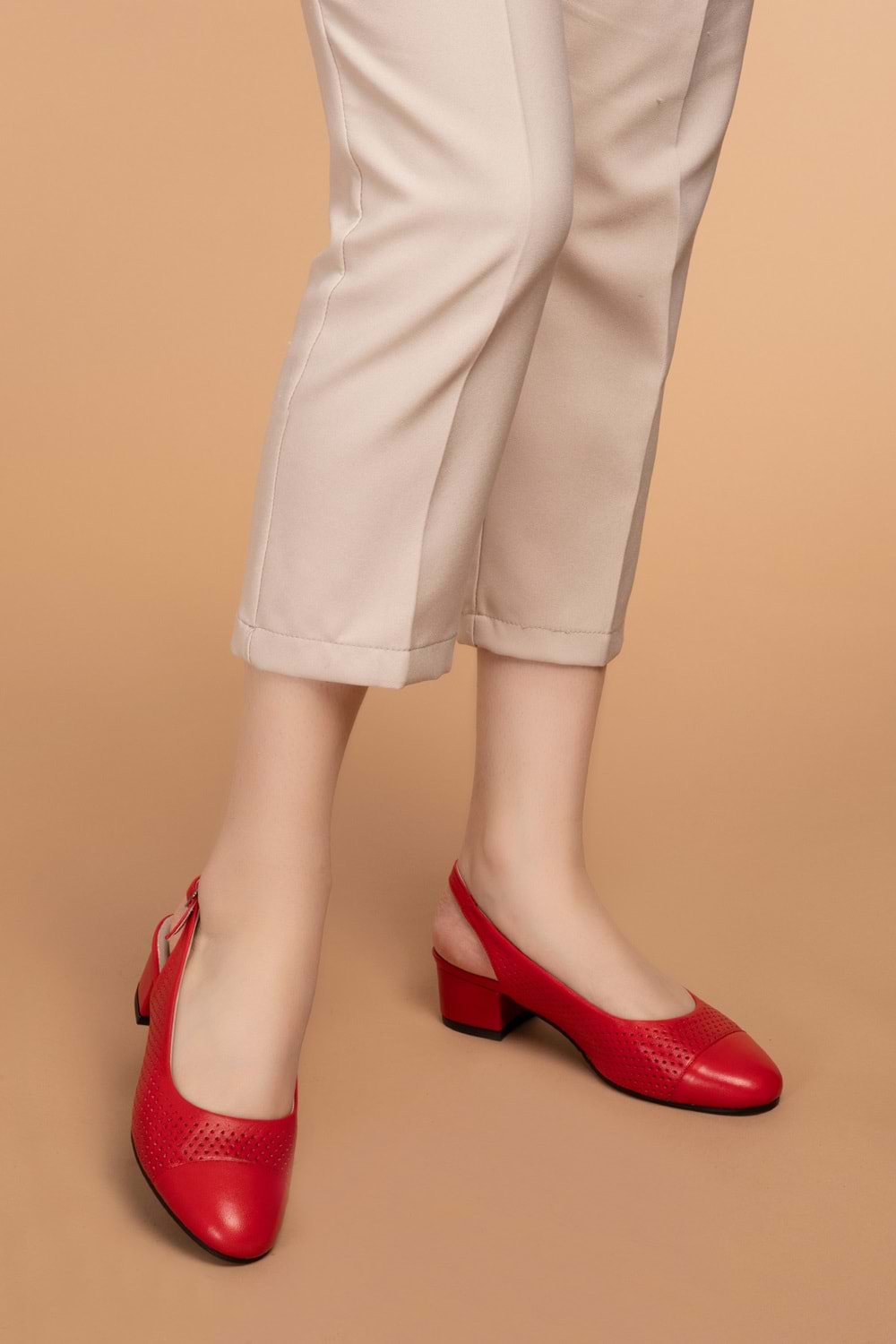 Gondol Hakiki Deri Yumuşak Dokulu Günlük Ayakkabı vdt.37 - kırmızı - 42