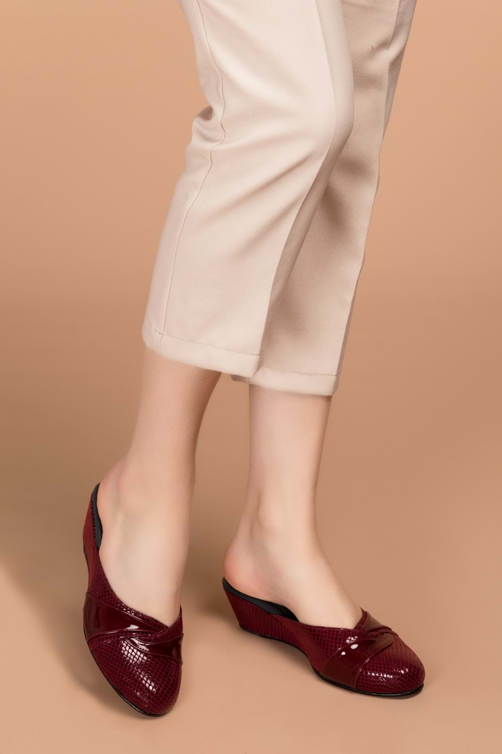 Gondol Çeyizlik Ev Terliği mik.3 - Bordo - 38