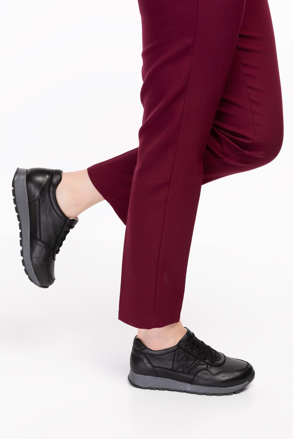 Gondol Içi Dışı Hakiki Deri Anatomik Taban Spor Ayakkabı flf.444 - Black GT - 38