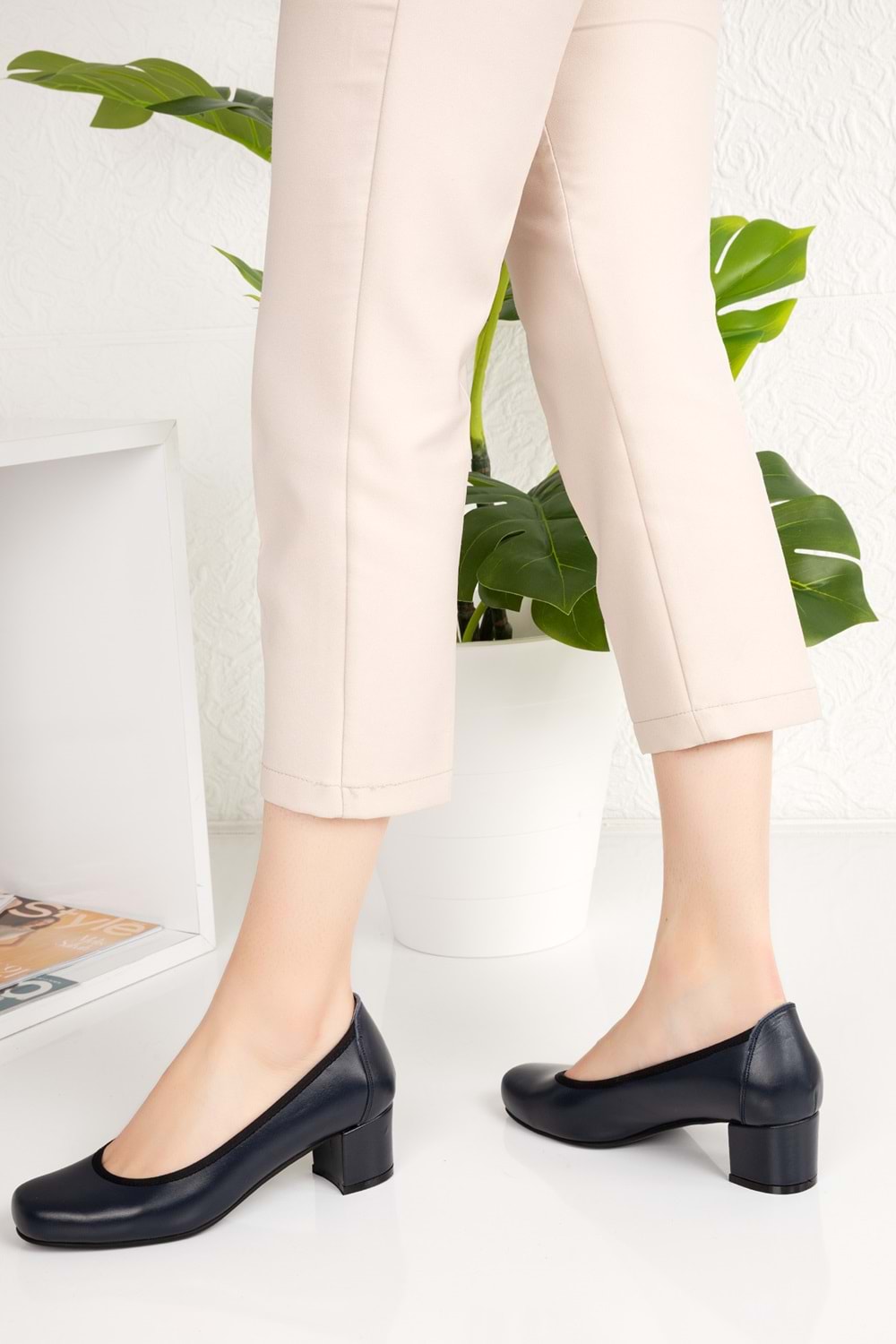 Gondol Kadın Hakiki Deri Rahat Günlük Topuklu Ayakkabı şhn.280 - Siyah - 39