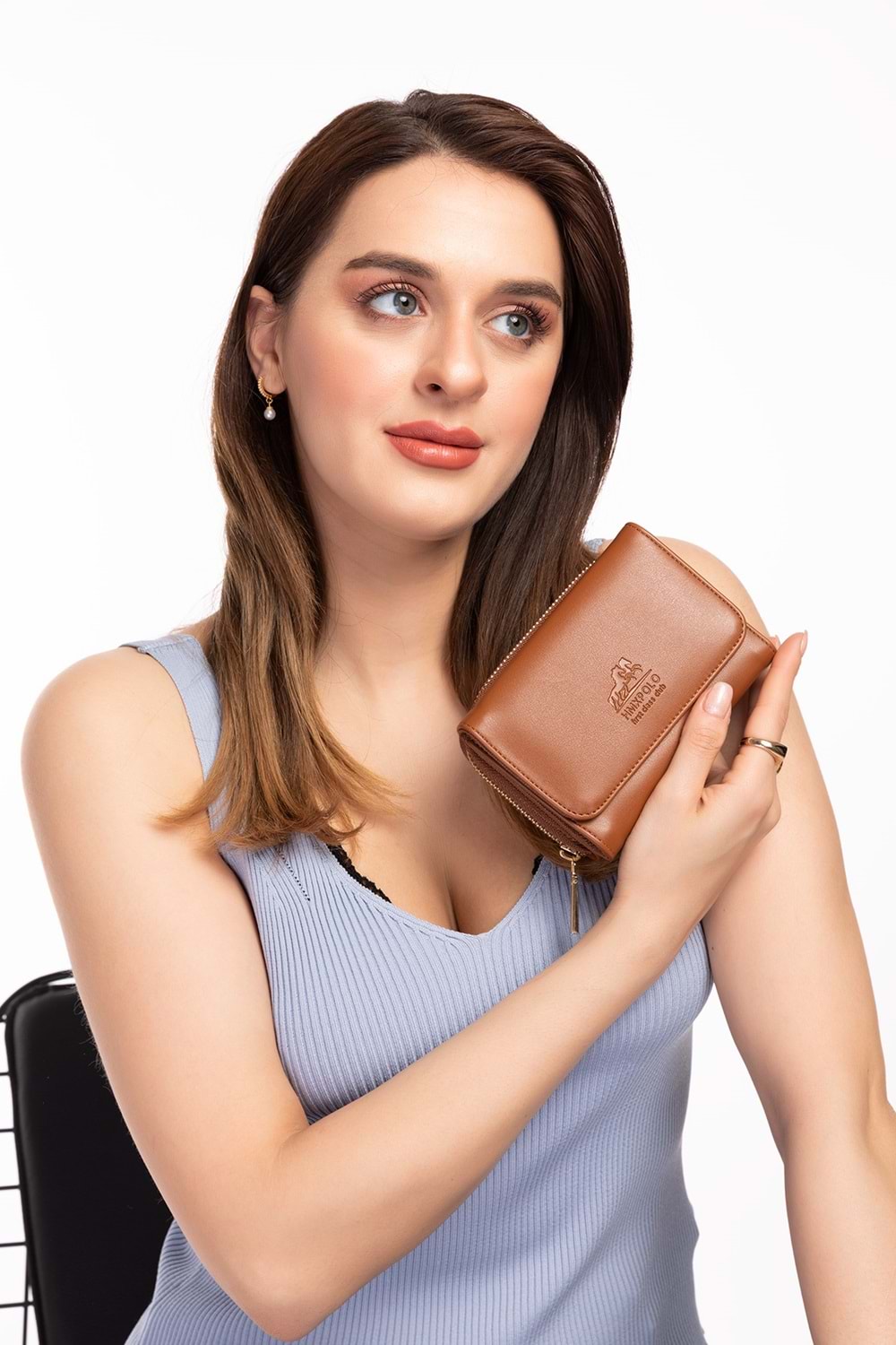 Gondol Hmx Polo Günlük Kullanışlı El Cüzdanı Hmx.113 - Taba