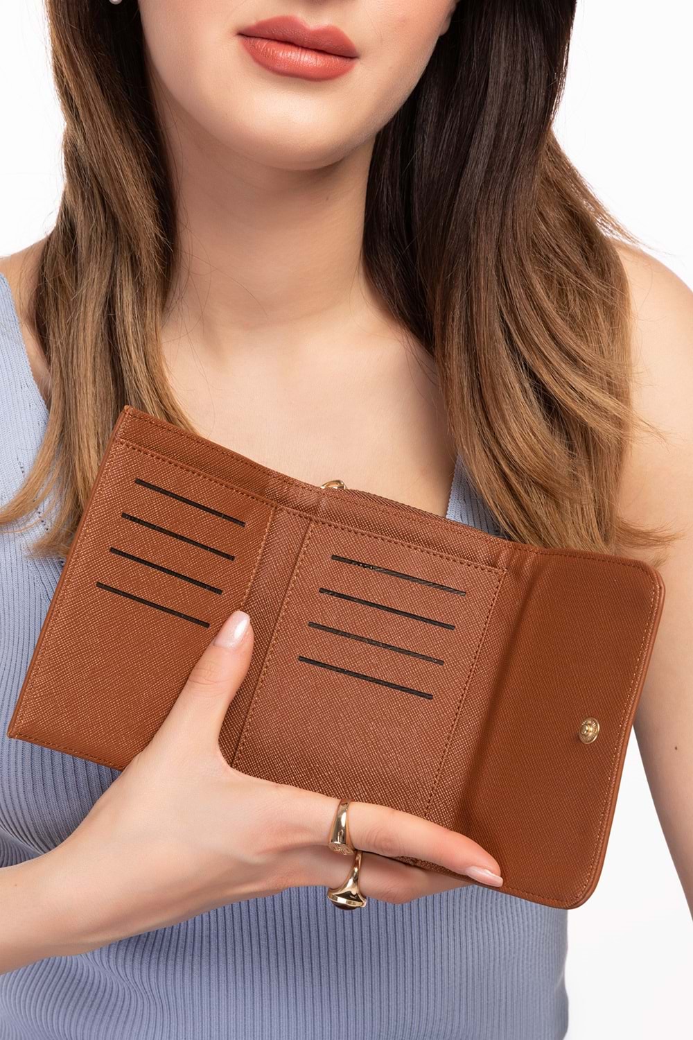 Gondol Hmx Polo Günlük Kullanışlı El Cüzdanı Hmx.113 - Taba