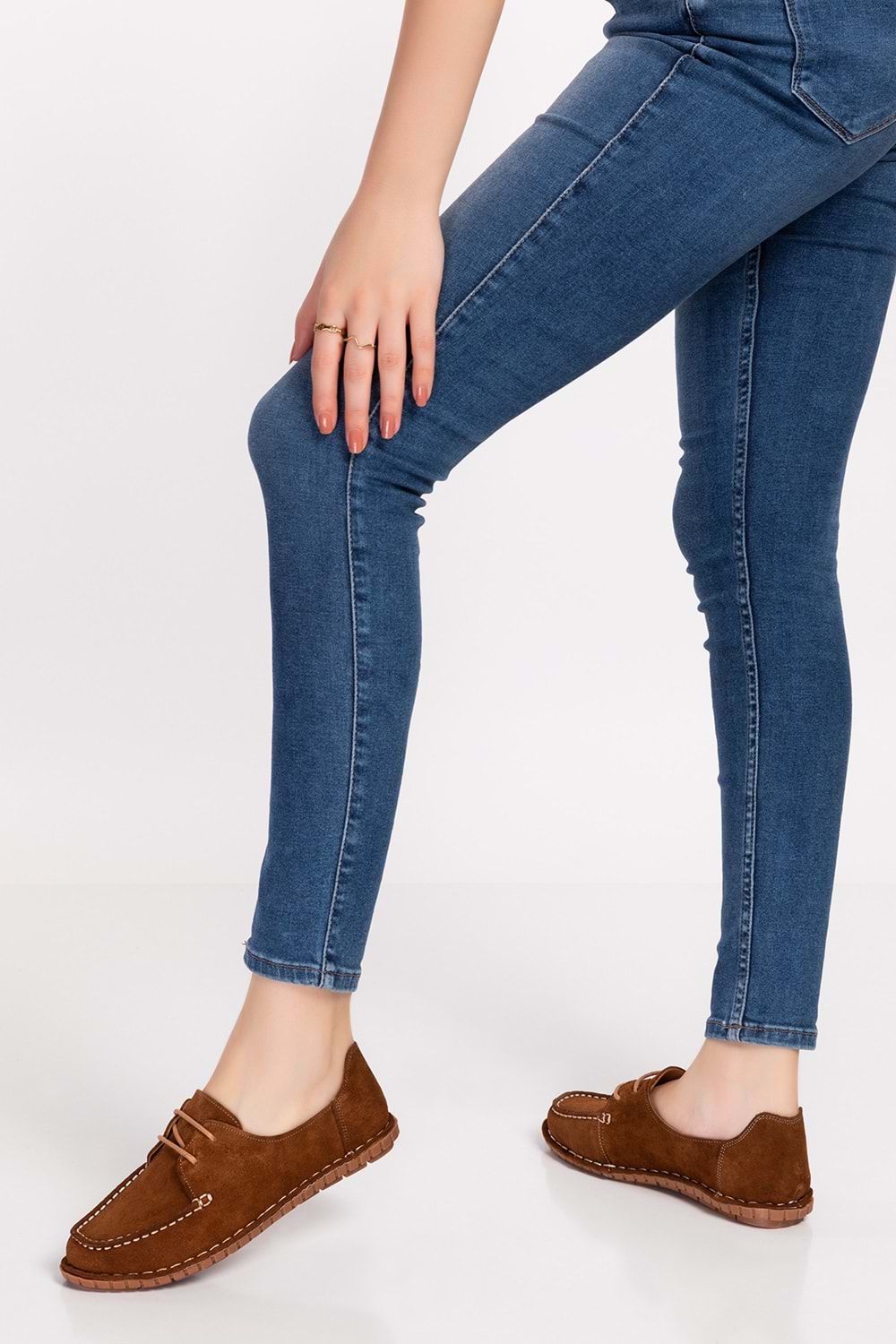 Gondol Hakiki Deri Esnek Hafif Loafer Ayakkabı esl.602 - Taba - 40