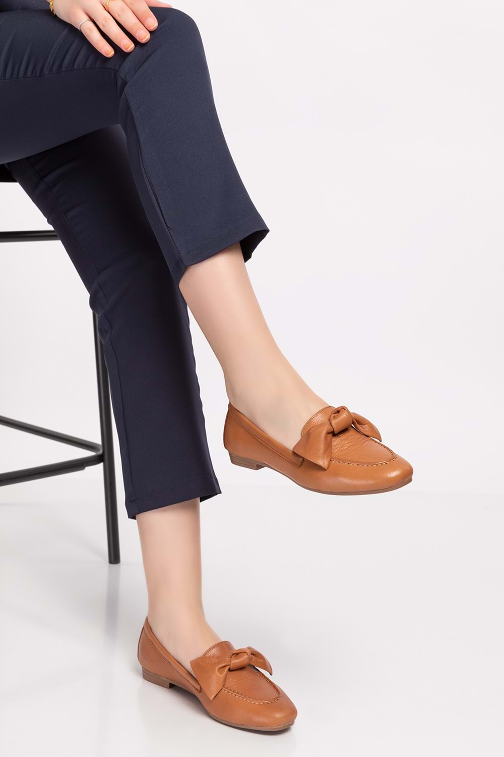 Gondol Hakiki Deri Loafer Ayakkabı esl.108 - Taba - 37