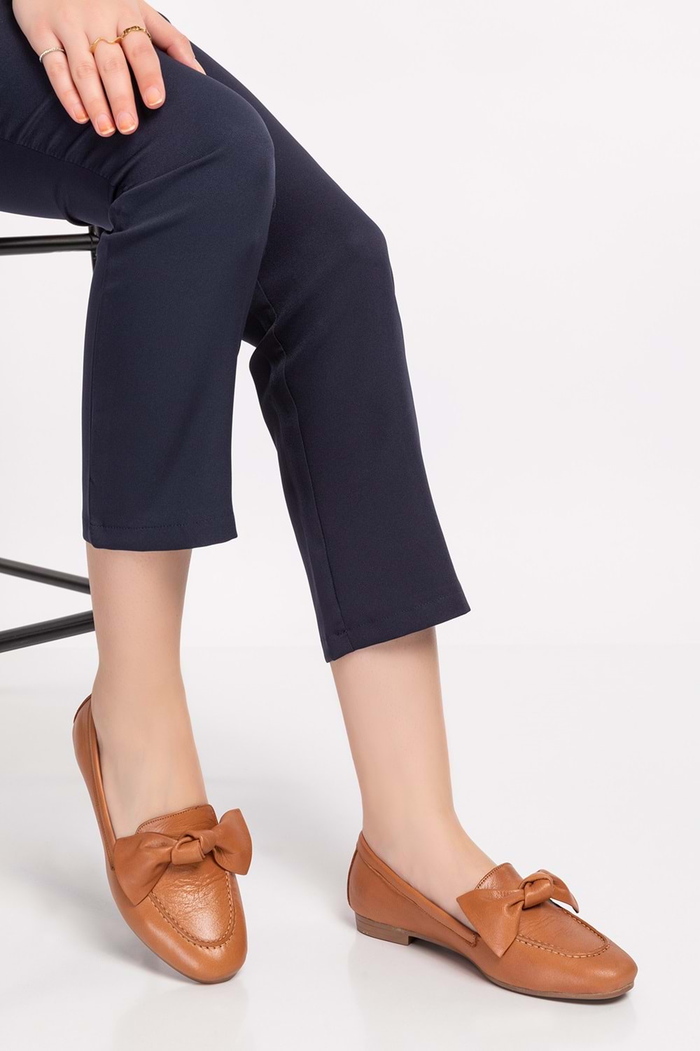 Gondol Hakiki Deri Loafer Ayakkabı esl.108 - Taba - 37