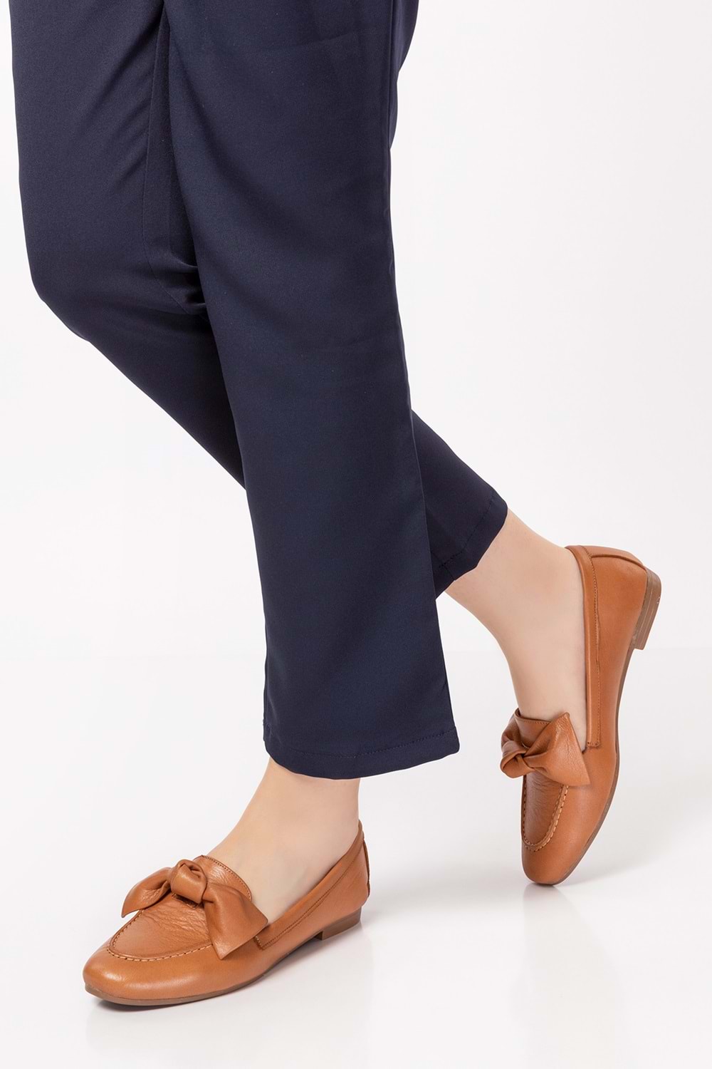 Gondol Hakiki Deri Loafer Ayakkabı esl.108 - Taba - 37