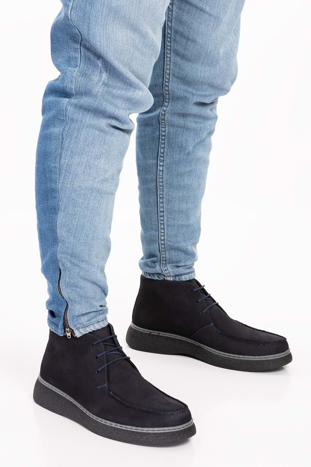 Gondol Erkek Hakiki Deri Günlük Bot src.504 - Laci Nubuk - 43