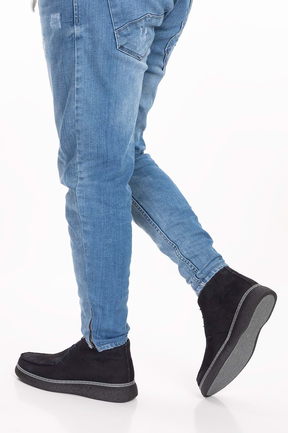 Gondol Erkek Hakiki Deri Günlük Bot src.504 - Laci Nubuk - 43