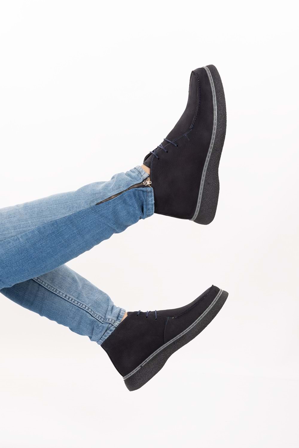 Gondol Erkek Hakiki Deri Günlük Bot src.504 - Laci Nubuk - 43