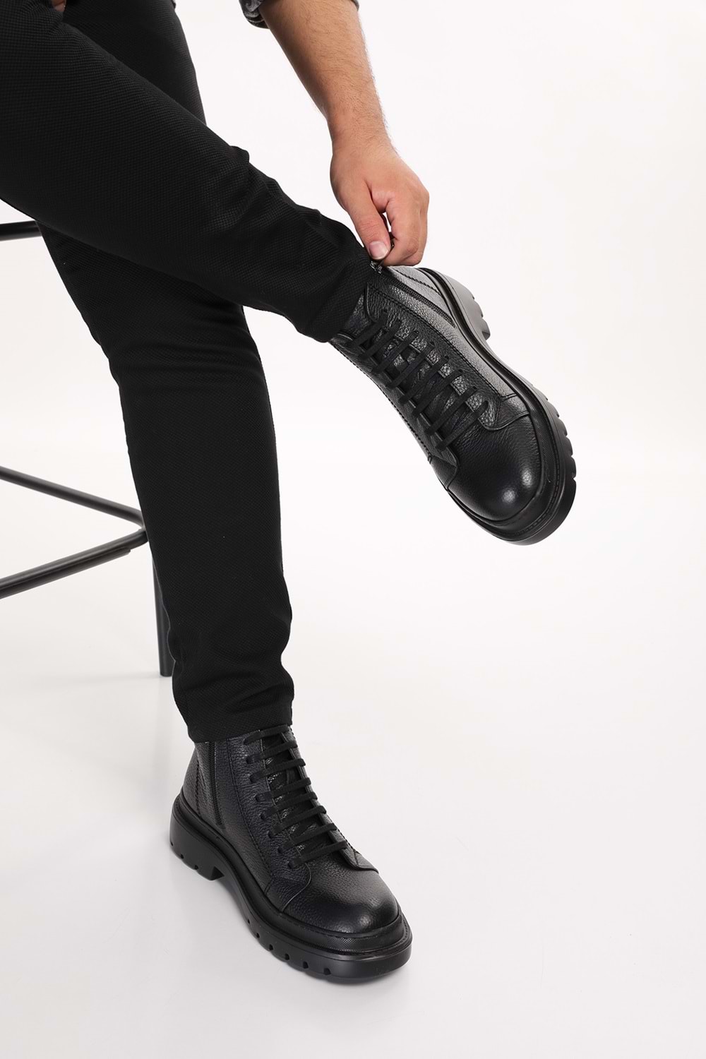 Gondol Erkek Hakiki Deri Günlük Bot src.342 - Siyah - 40