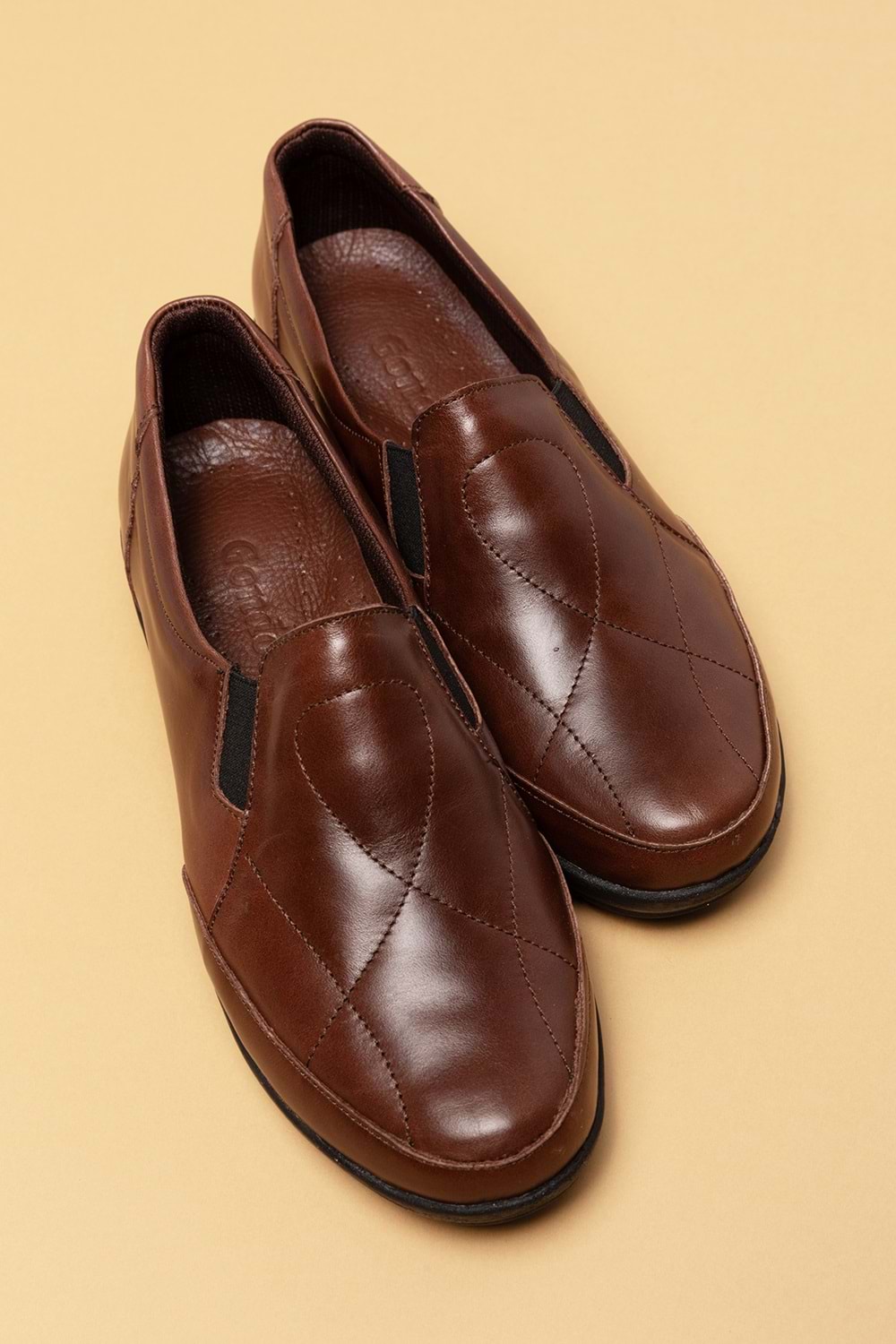 Gondol Kadın Hakiki Deri Anatomik Yumuşak Taban Günlük Ayakkabı pyt.1213 - Kahverengi - 41