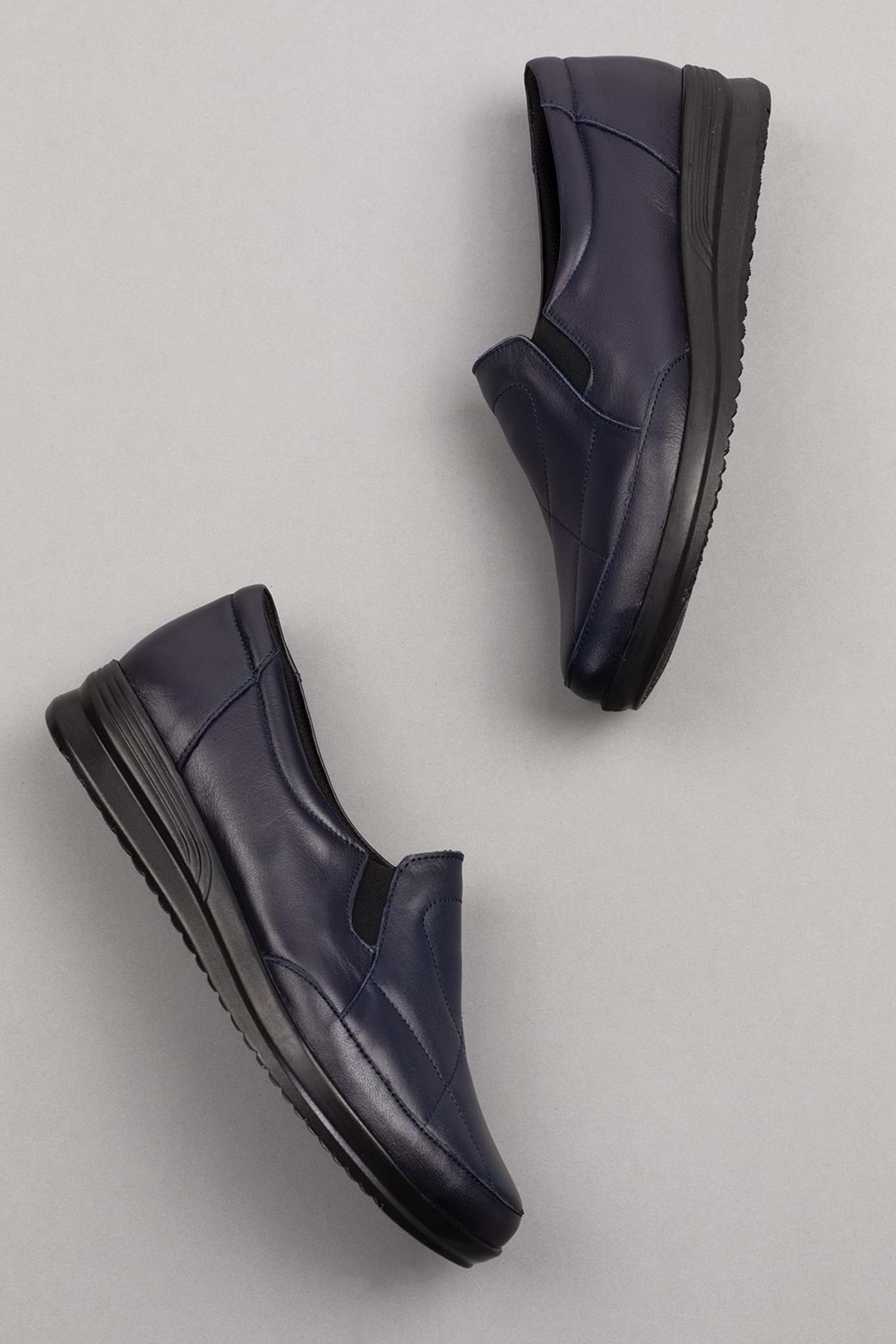 Gondol Kadın Hakiki Deri Anatomik Yumuşak Taban Günlük Ayakkabı pyt.1213 - Lacivert - 37