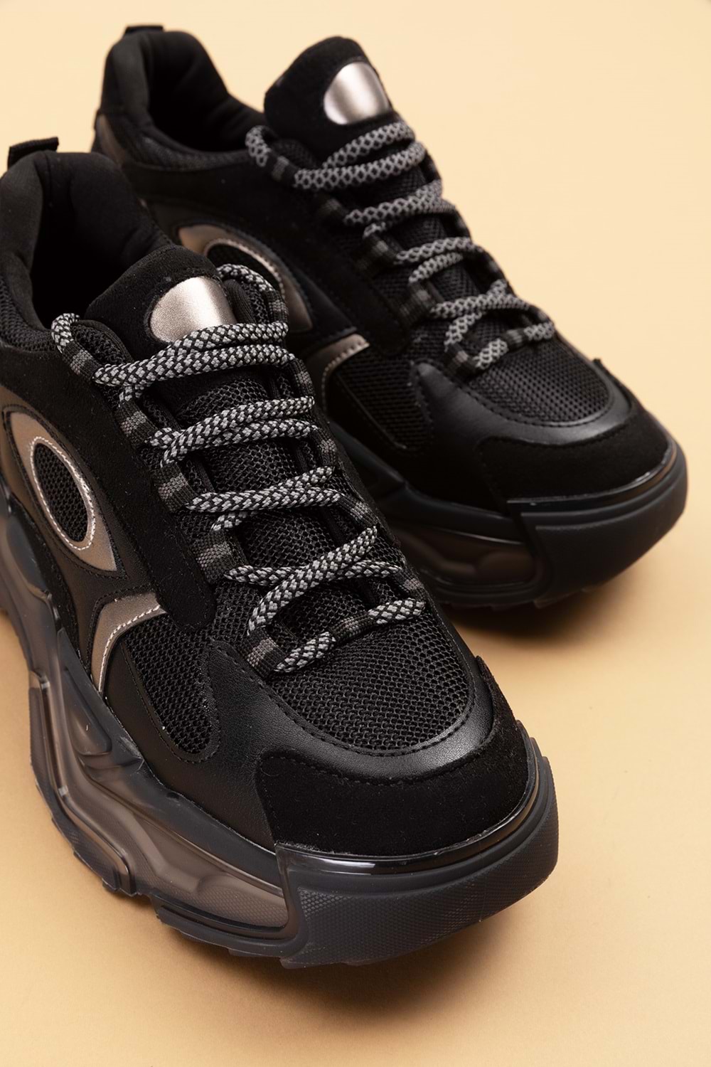 Gondol Sneakers Renkli Günlük Spor Ayakkabı mrs.60115 - Siyah - 39