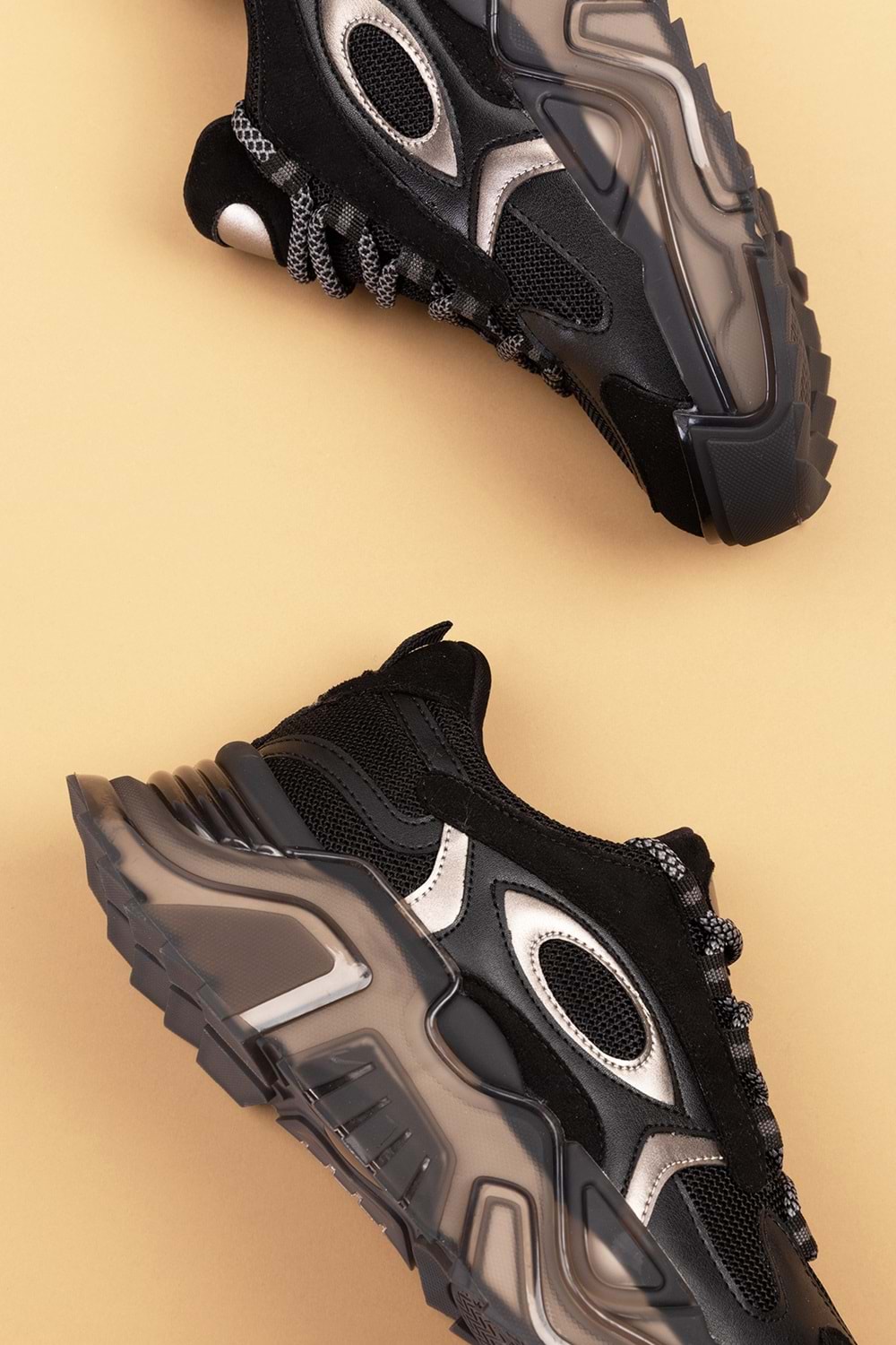 Gondol Sneakers Renkli Günlük Spor Ayakkabı mrs.60115 - Siyah - 39