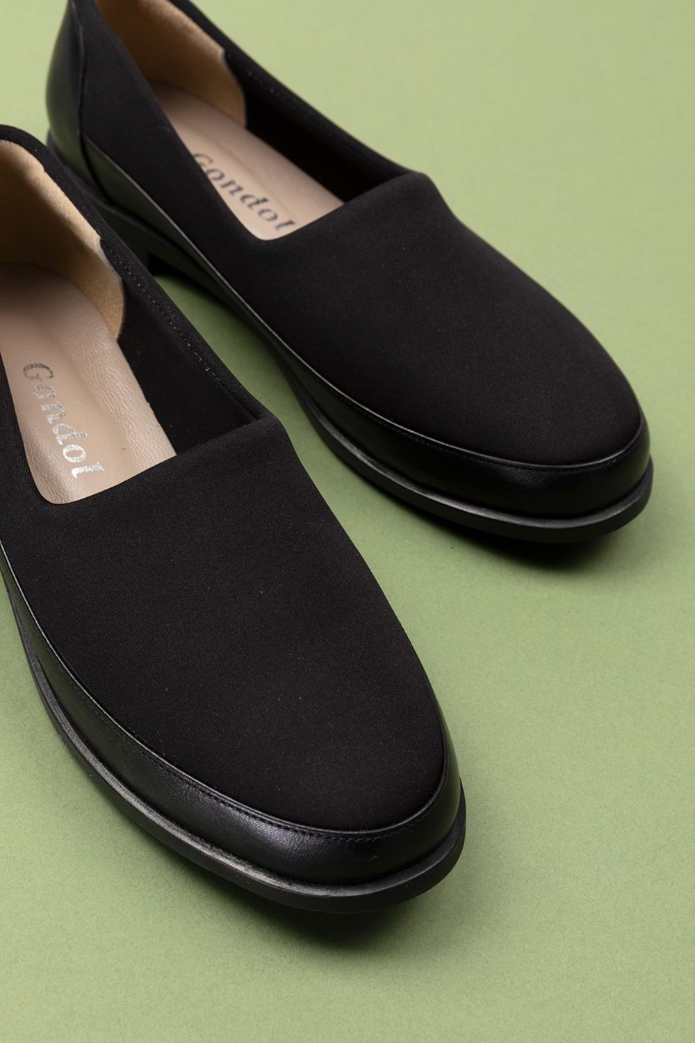 Gondol Hakiki Deri Üzeri Strecli Günlük Ayakkabı vdt.190 - Siyah - 37