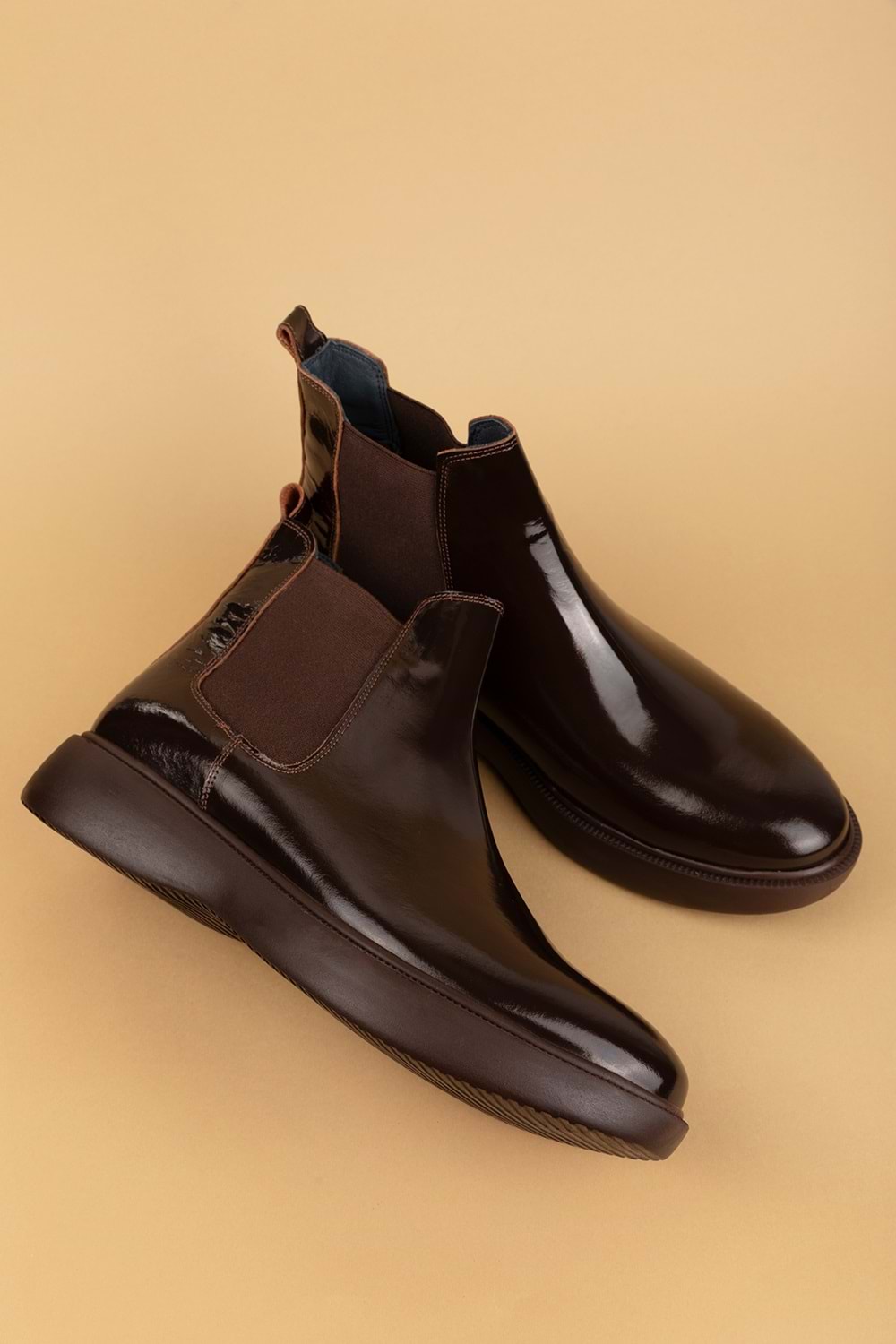 Gondol Erkek Hakiki Deri Günlük Bot src.704 - Kahve Rugan - 43
