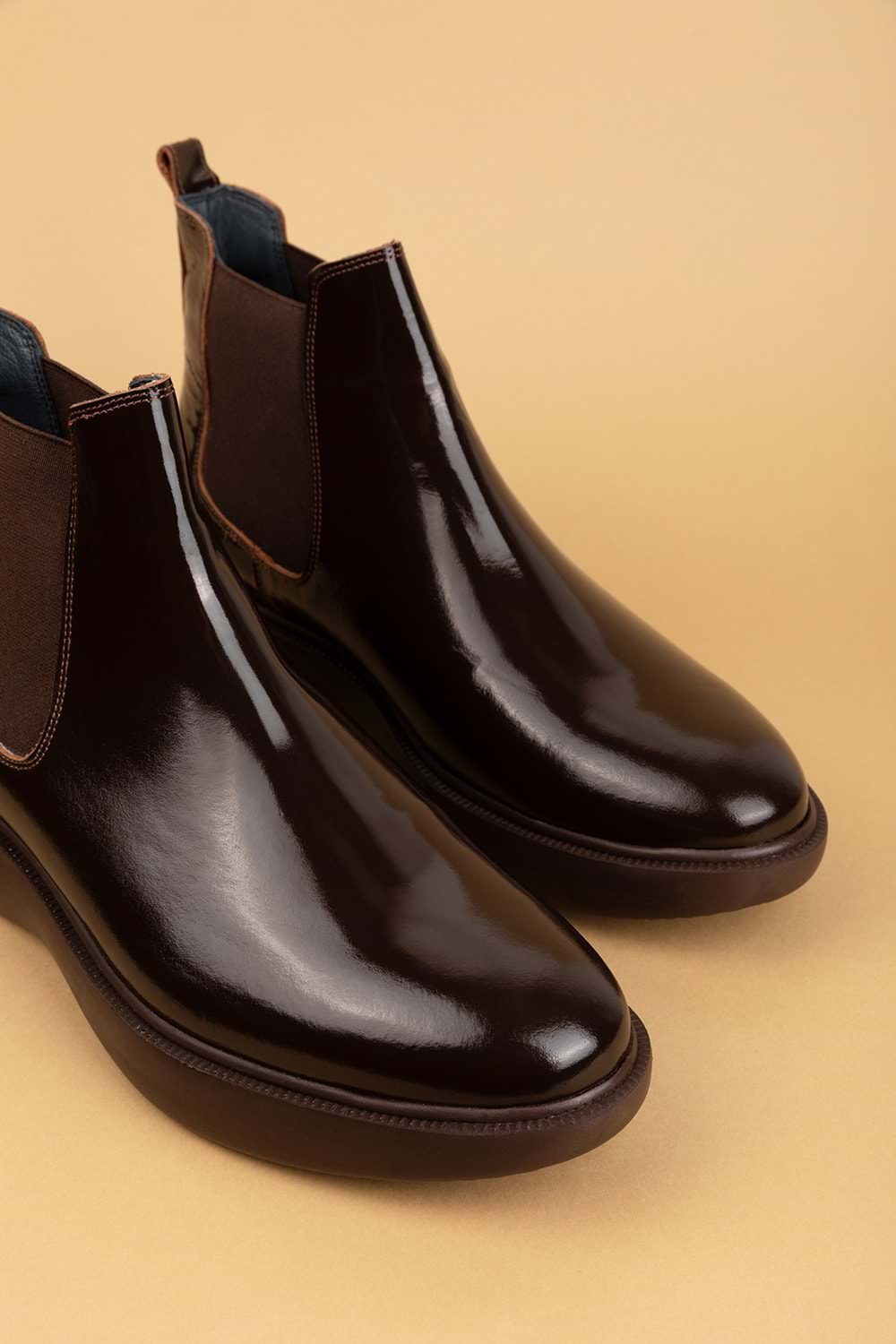 Gondol Erkek Hakiki Deri Günlük Bot src.704 - Kahve Rugan - 43