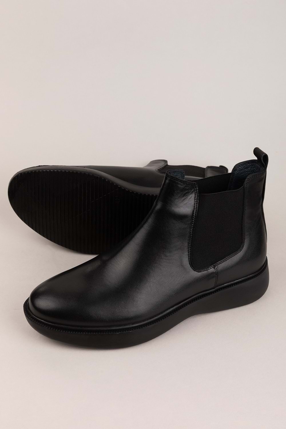 Gondol Erkek Hakiki Deri Günlük Bot src.704 - Siyah Cilt - 39