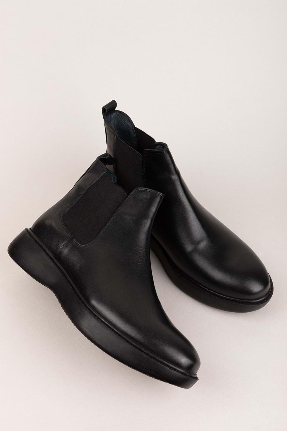 Gondol Erkek Hakiki Deri Günlük Bot src.704 - Siyah Cilt - 39