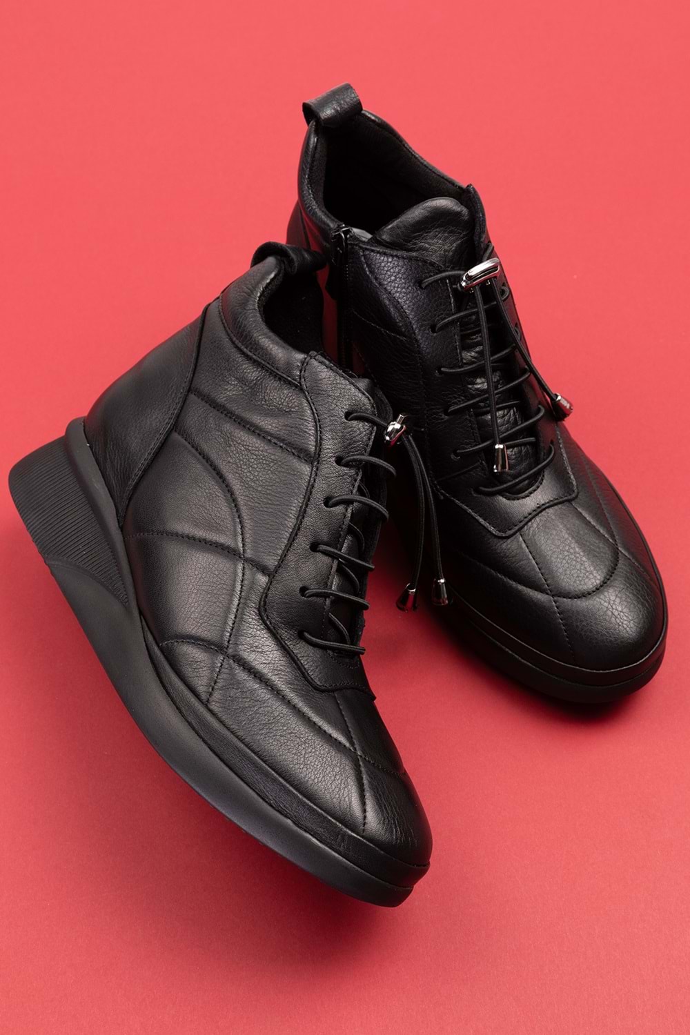 Gondol Kadın Hakiki Deri Hafif Günlük Spor Bot ndr.5515 - Siyah - 41