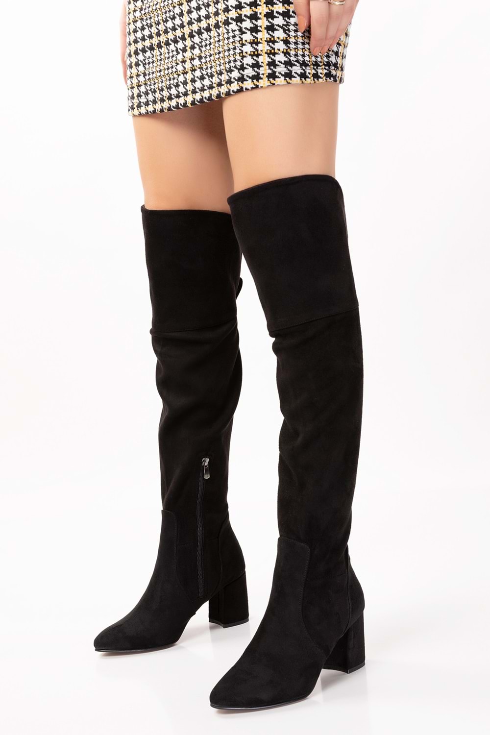 Gondol Kadın Diz Üstü Çorap Çizme anl.2535 - Siyah - 36