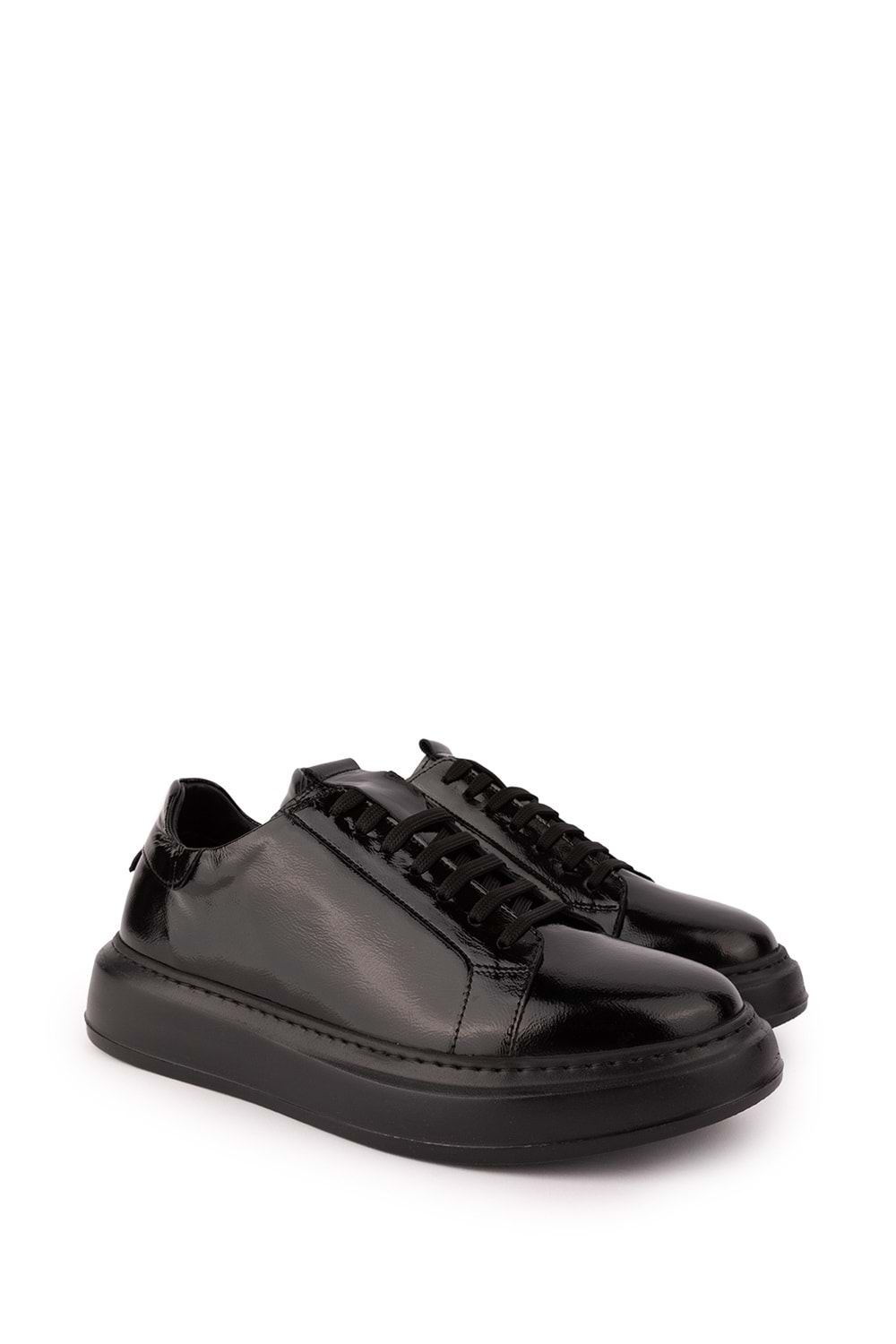 Gondol Içi Dışı Hakiki Deri Günlük Rahat Ayakkabı mals.352 - siyah rugan - 39