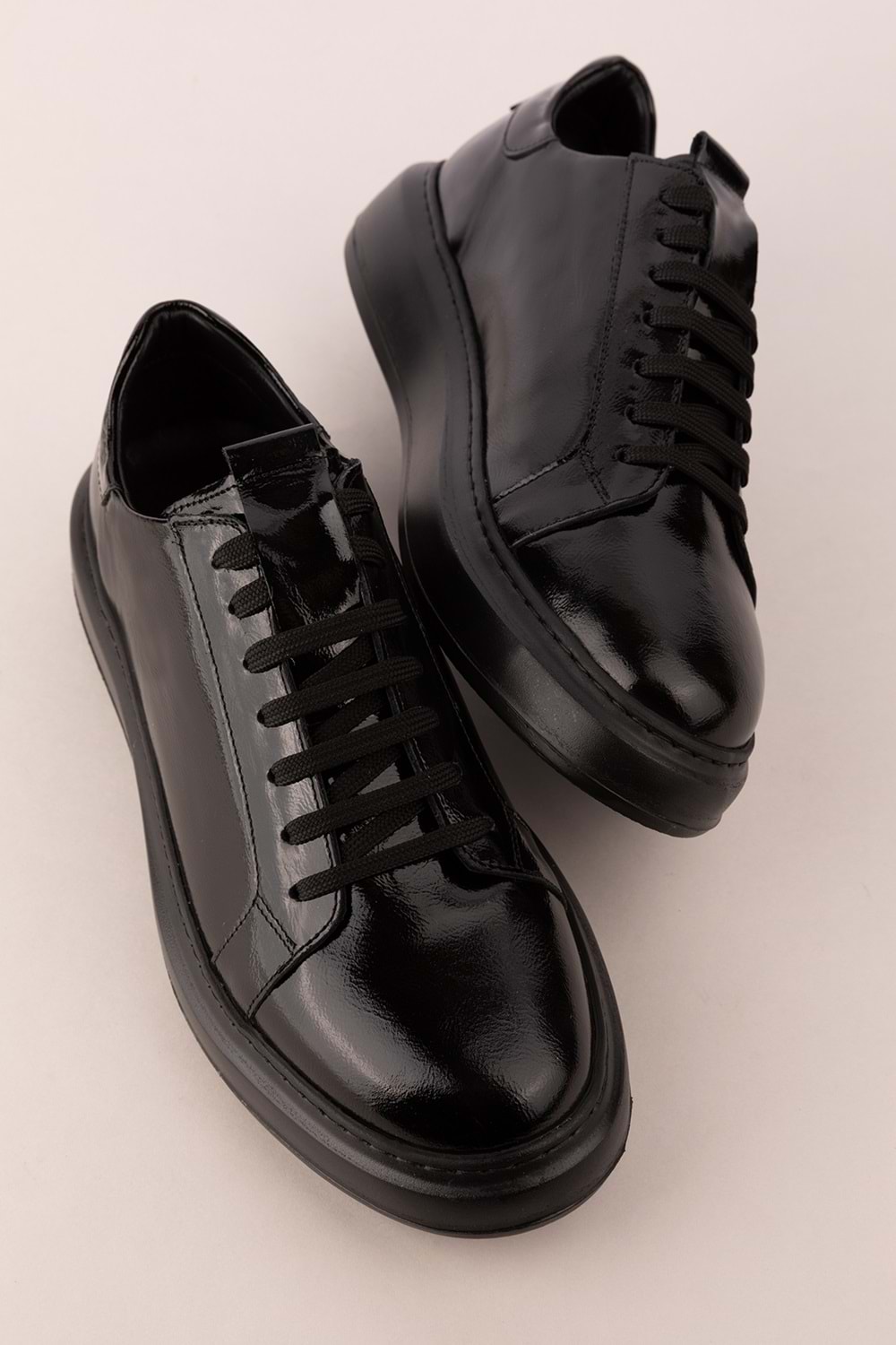 Gondol Içi Dışı Hakiki Deri Günlük Rahat Ayakkabı mals.352 - siyah rugan - 39