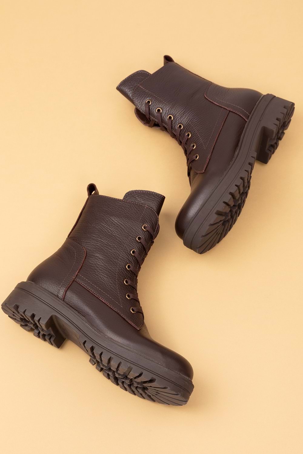 Gondol Hakiki Deri Rahat Günlük Postal Bot anl.2716 - Kahverengi - 36