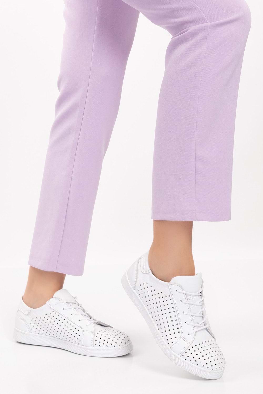 Gondol Kadın Hakiki Deri Günlük Rahat Ayakkabı gnd.108 - Beyaz - 40