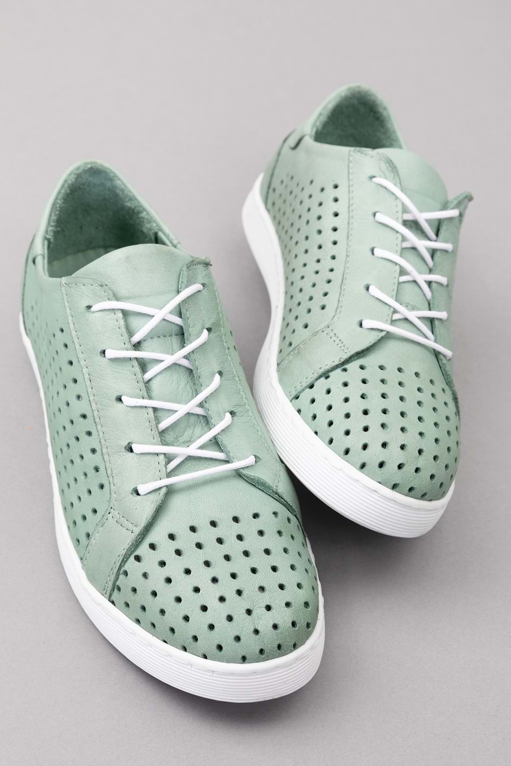 Gondol Kadın Hakiki Deri Günlük Rahat Ayakkabı gnd.108 - Mint - 36