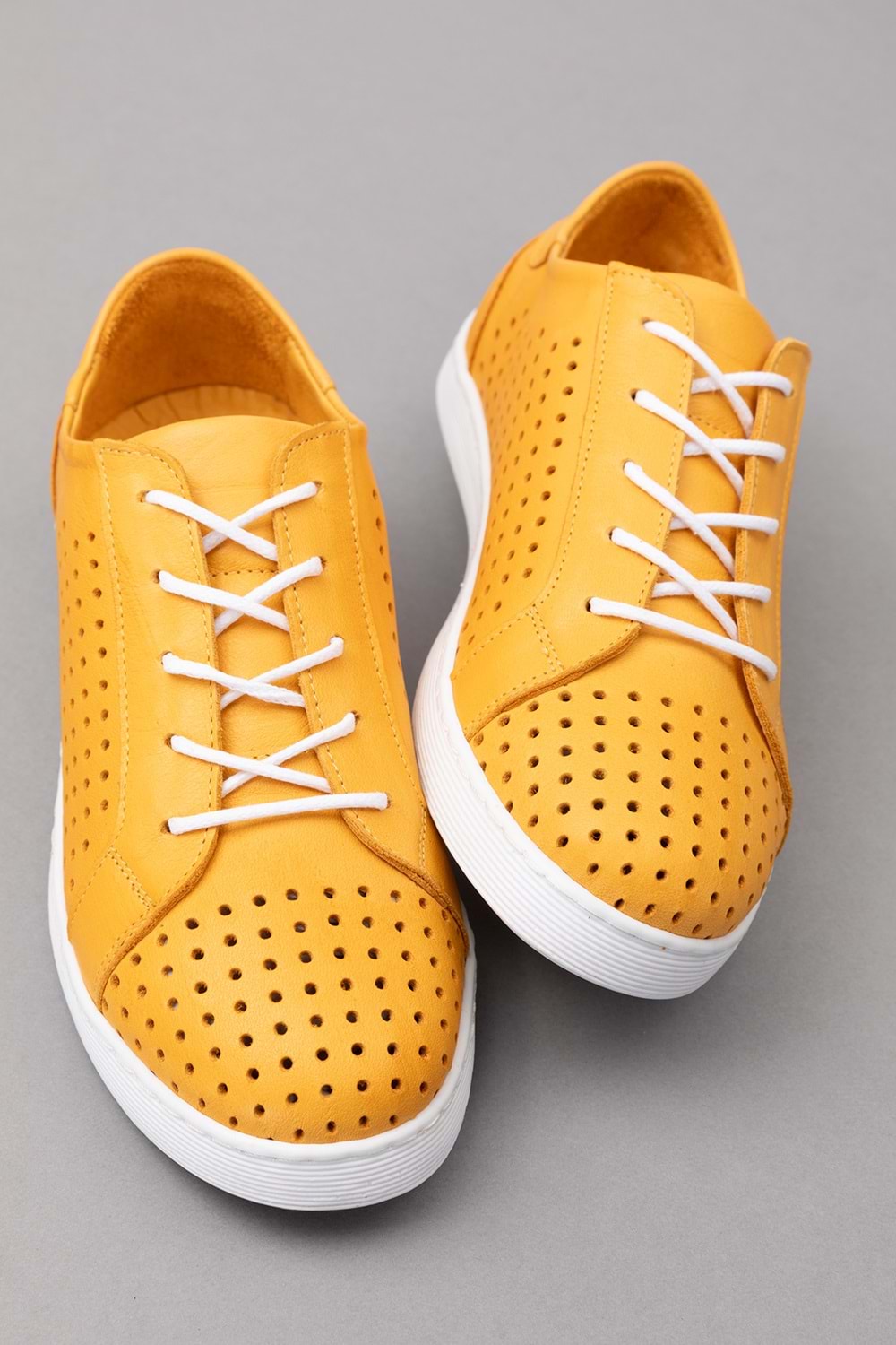 Gondol Kadın Hakiki Deri Günlük Rahat Ayakkabı gnd.108 - Sarı - 36