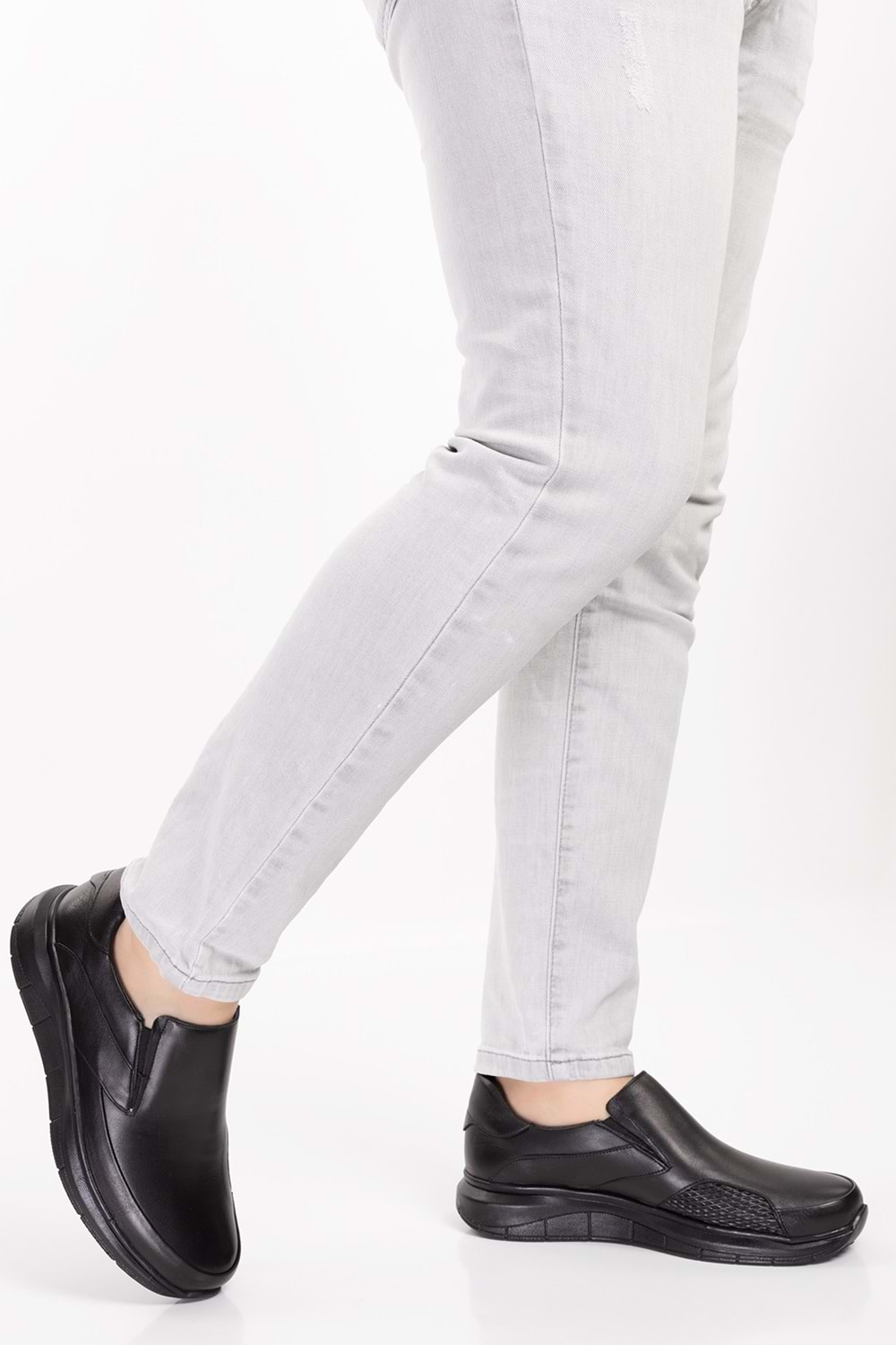 Gondol Erkek Hakiki Deri Kemik Çıkıntısına Özel Rahat Ayakkabı af.1920 - Siyah - 40