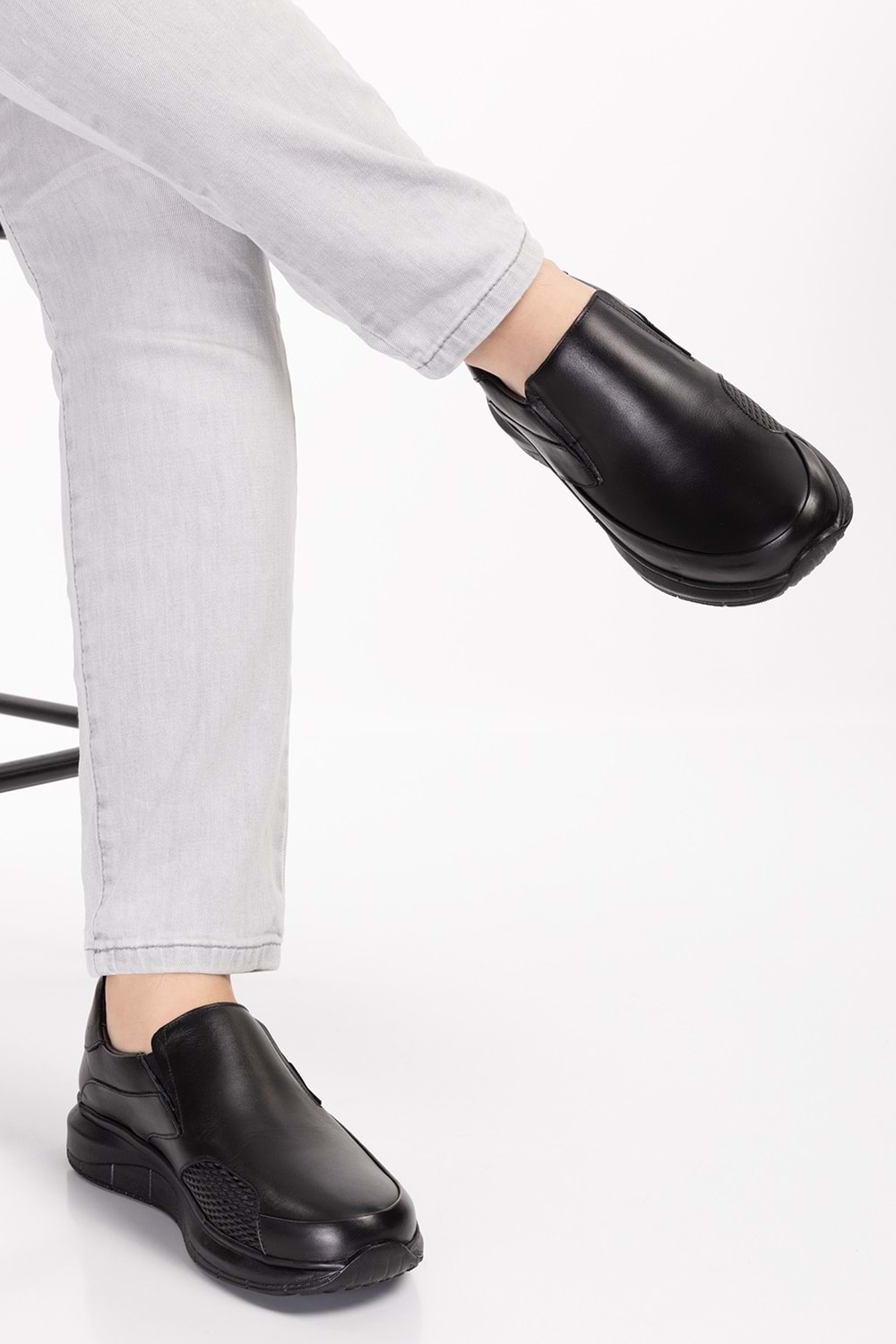 Gondol Erkek Hakiki Deri Kemik Çıkıntısına Özel Rahat Ayakkabı af.1920 - Siyah - 40