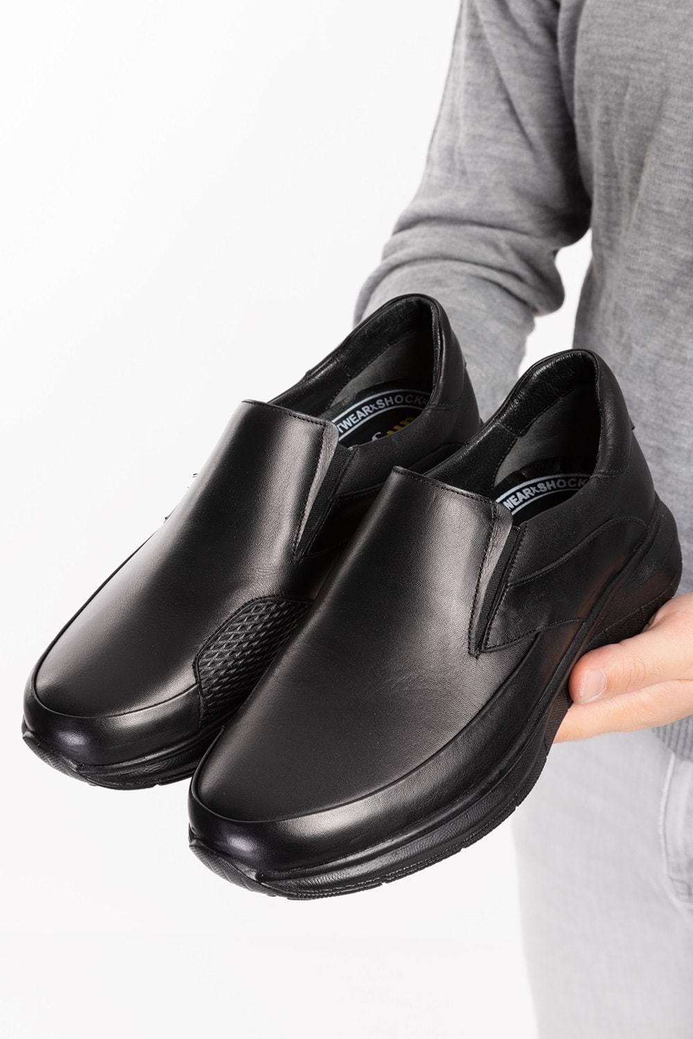 Gondol Erkek Hakiki Deri Kemik Çıkıntısına Özel Rahat Ayakkabı af.1920 - Siyah - 40