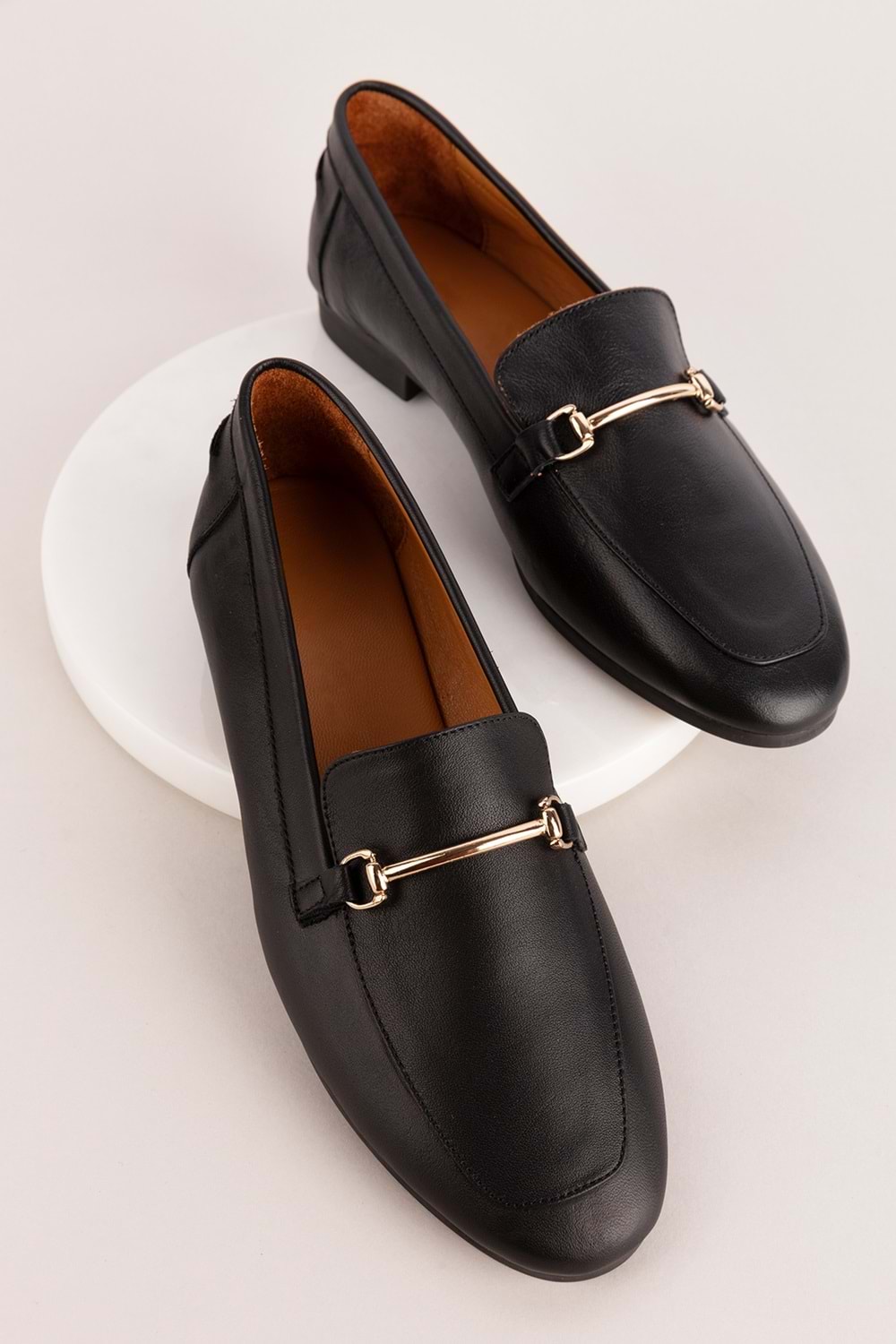 Gondol Hakiki Deri Kadın Babet tzr.23101 - Siyah - 36