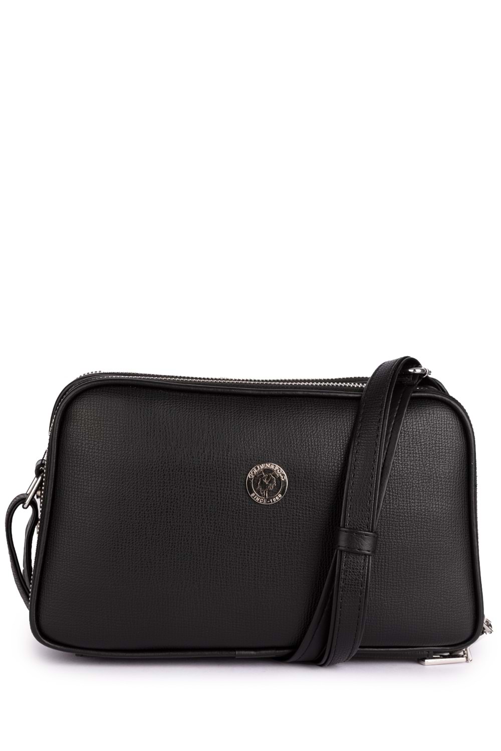 Gondol Kadın Günlük Çapraz Omuz Çantası gp.1327 - Siyah Cilt