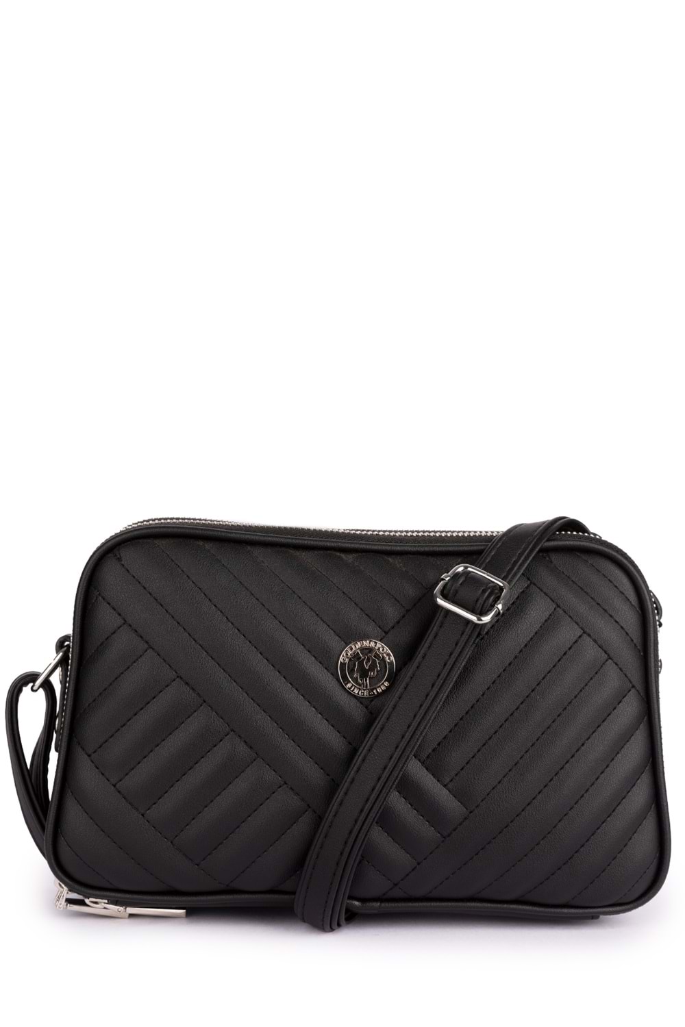 Gondol Kadın Günlük Çapraz Omuz Çantası gp.1327 - Siyah Kapitone