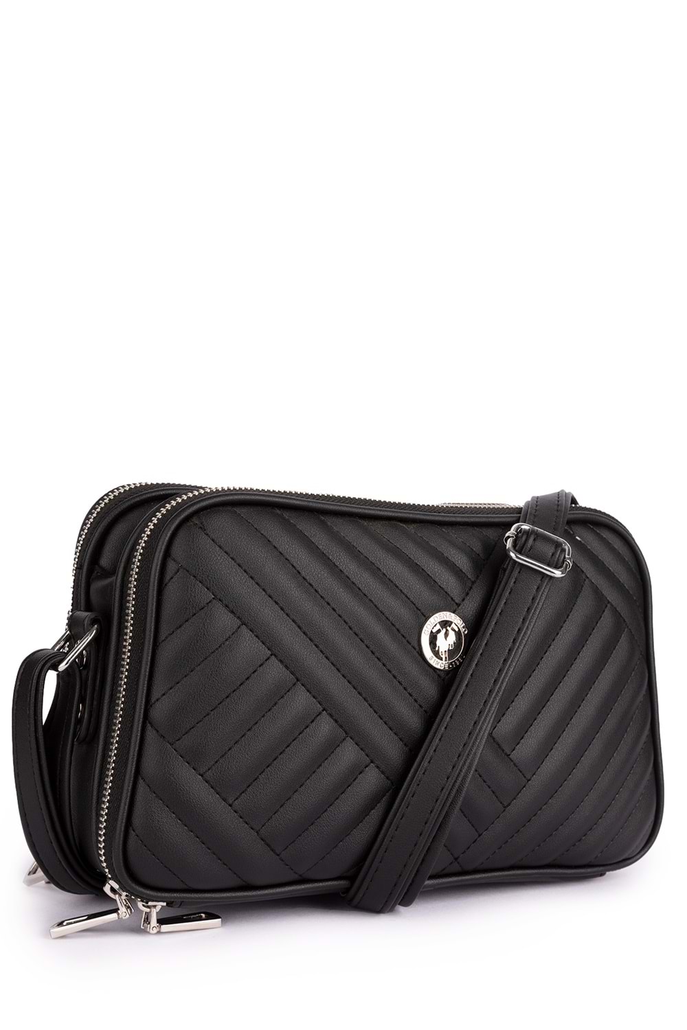 Gondol Kadın Günlük Çapraz Omuz Çantası gp.1327 - Siyah Kapitone