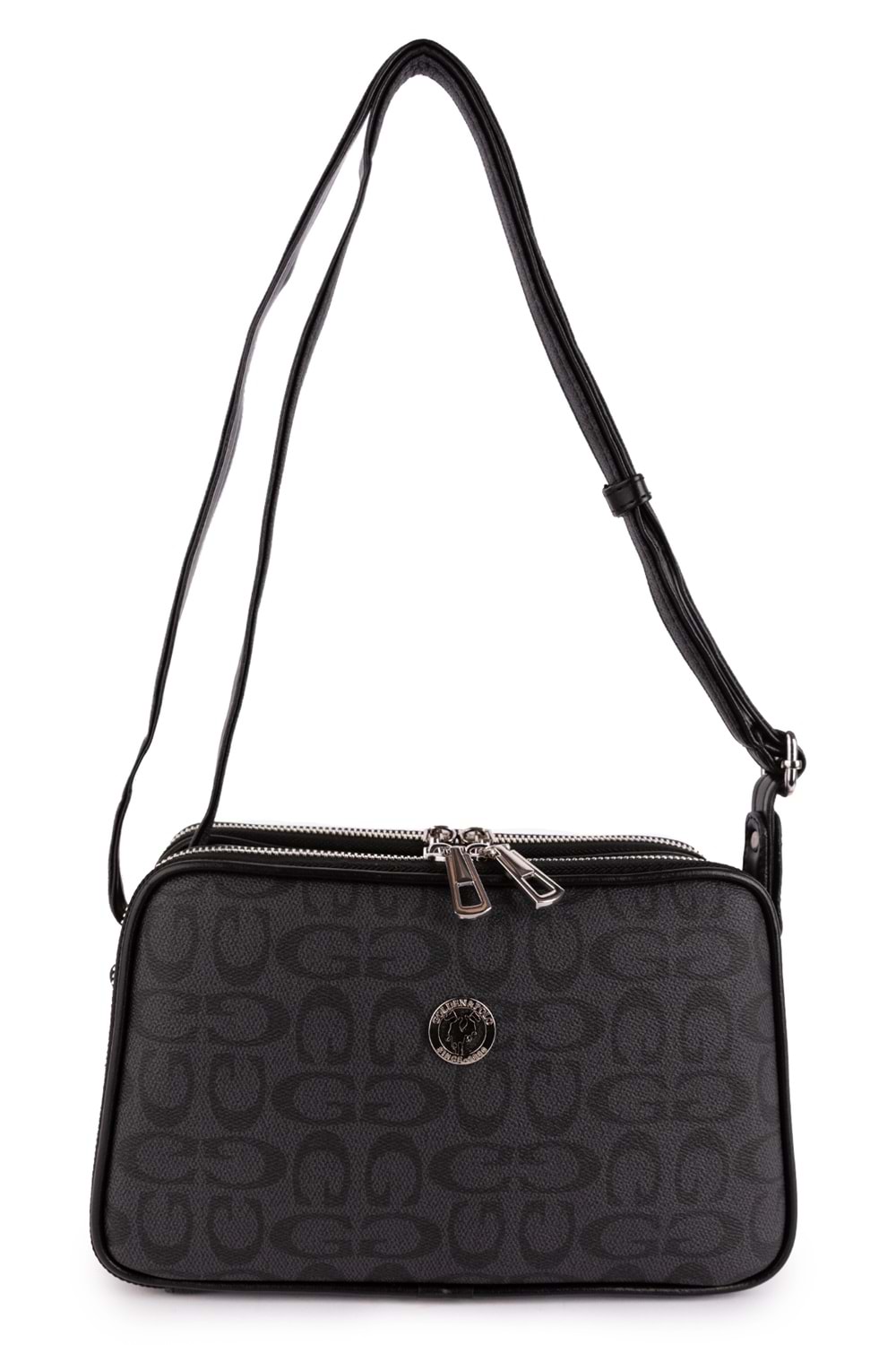 Gondol Kadın Günlük Çapraz Omuz Çantası gp.1327 - Gri Yazı