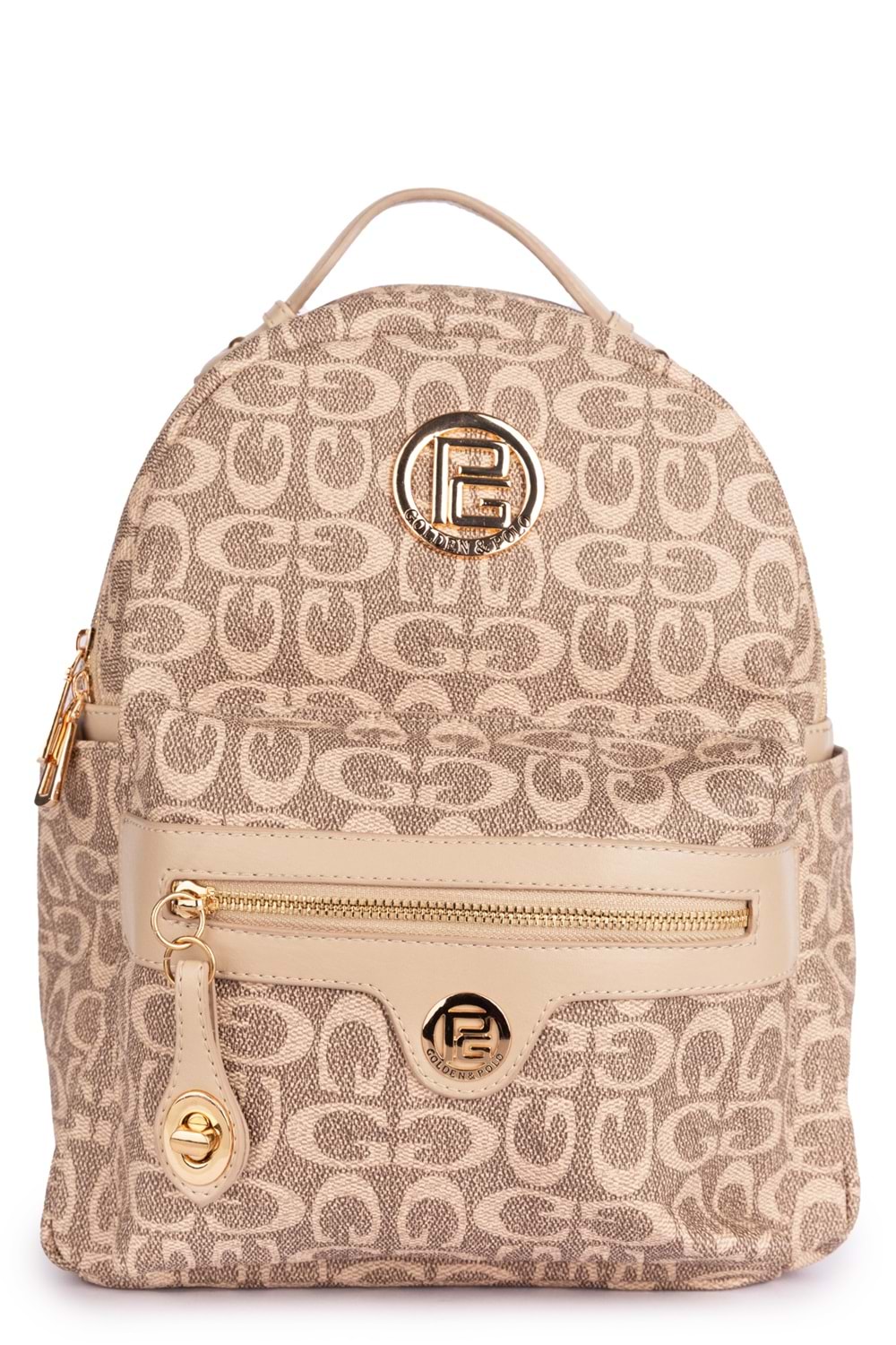 Gondol Kadın Günlük Şık El ve Sırt Çantası gp.1433 - Vizon Desen