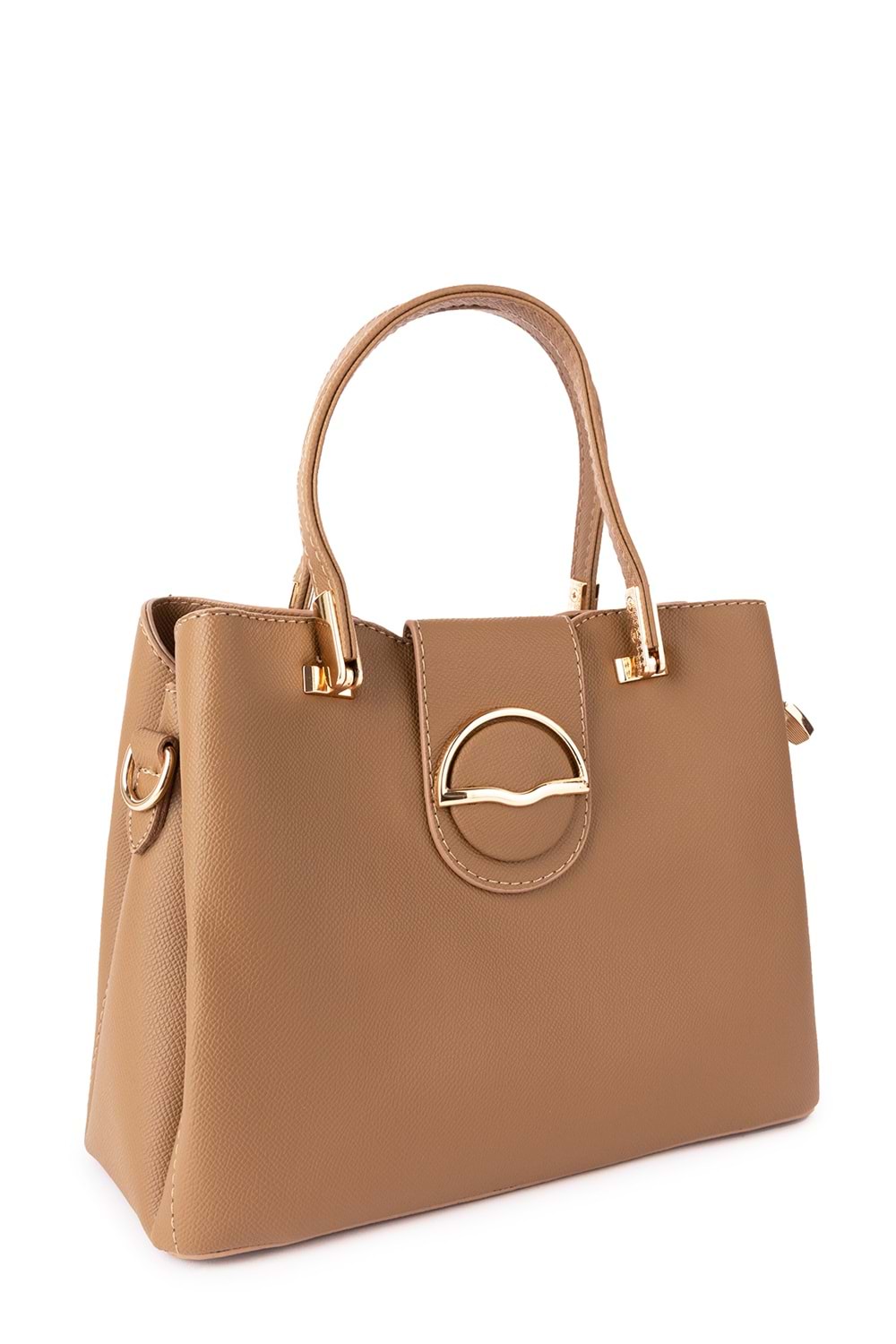 Gondol Kadın Şık Günlük El ve Omuz Çantası gp.1437 - Vizon