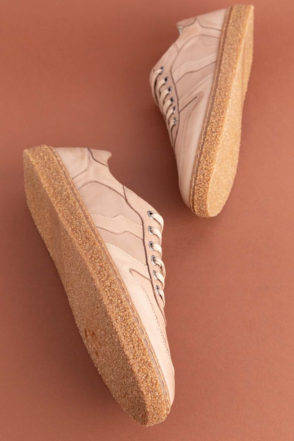 Gondol Içi Dışı Hakiki Deri Günlük Rahat Ayakkabı gnd.20604 - Vizon - 42