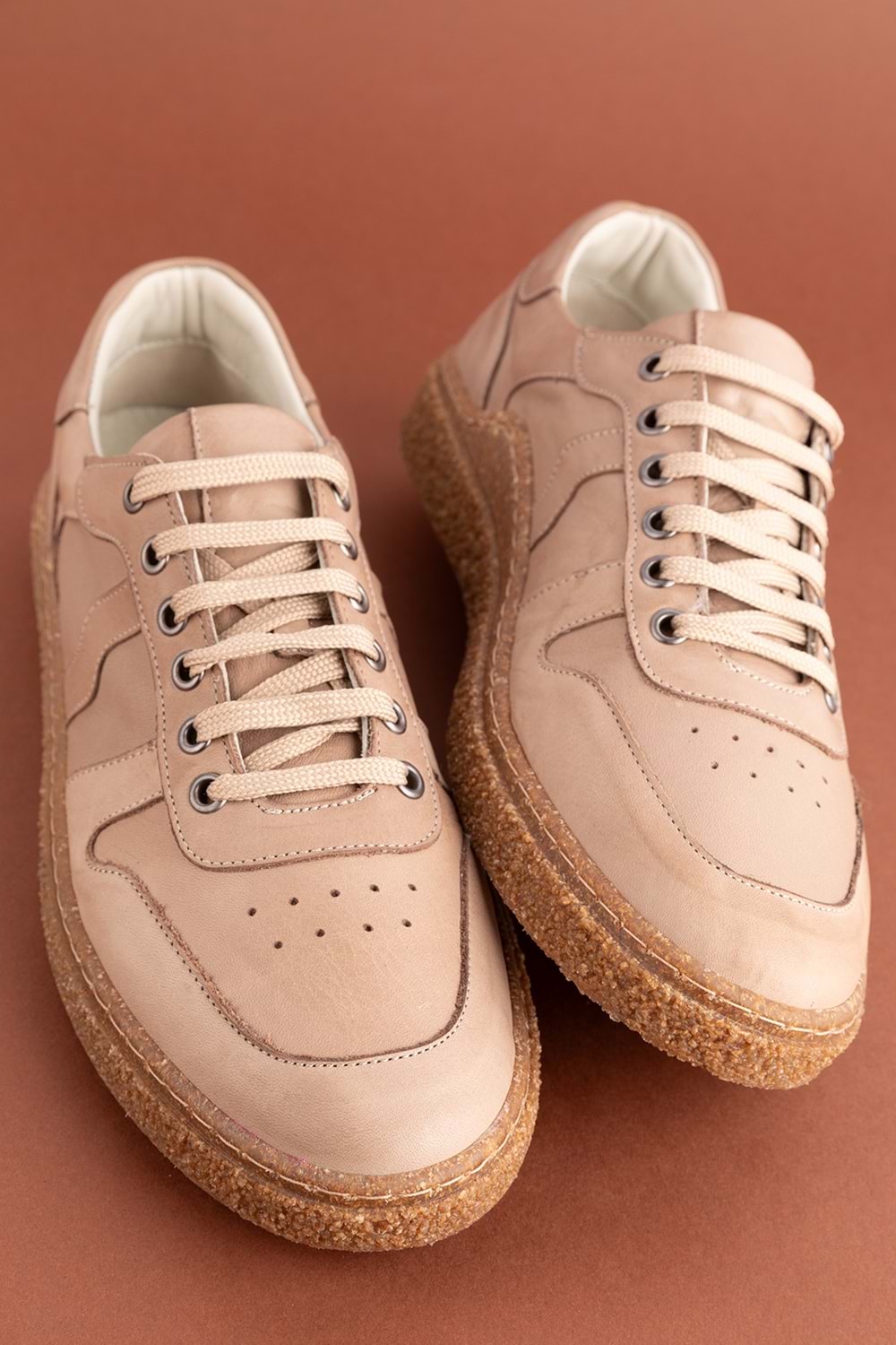 Gondol Içi Dışı Hakiki Deri Günlük Rahat Ayakkabı gnd.20604 - Vizon - 42