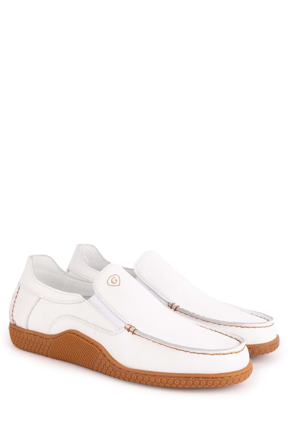 Gondol Içi Dışı Hakiki Deri Hafif Günlük Rahat Ayakkabı src.830 - Beyaz - 40