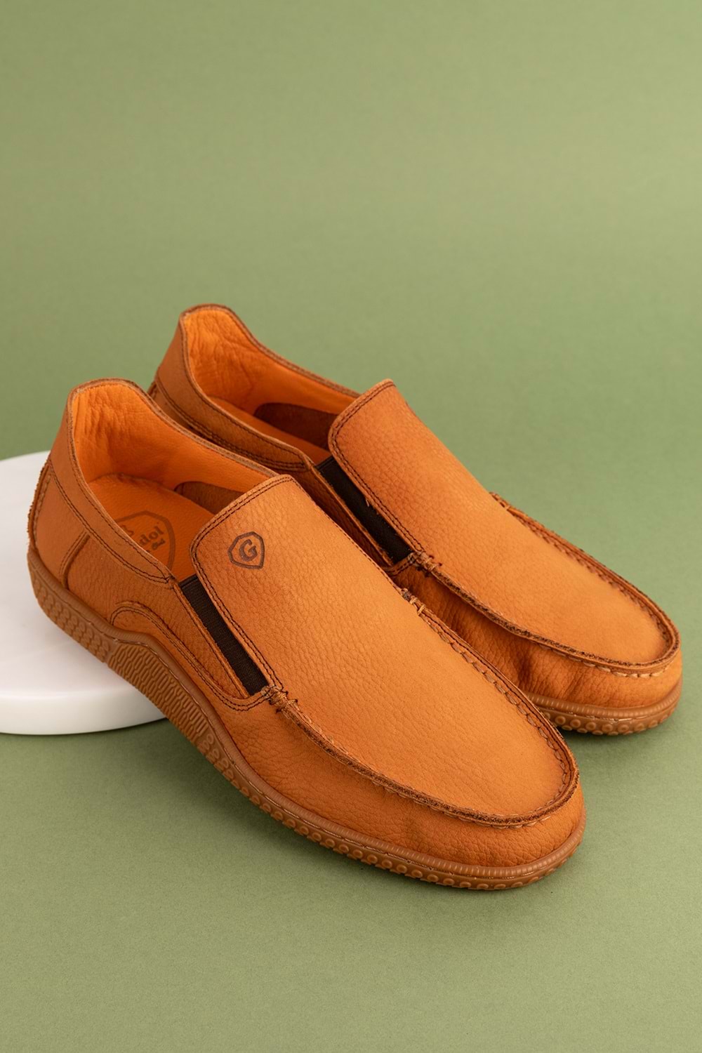 Gondol Içi Dışı Hakiki Deri Hafif Günlük Rahat Ayakkabı src.830 - Taba - 40